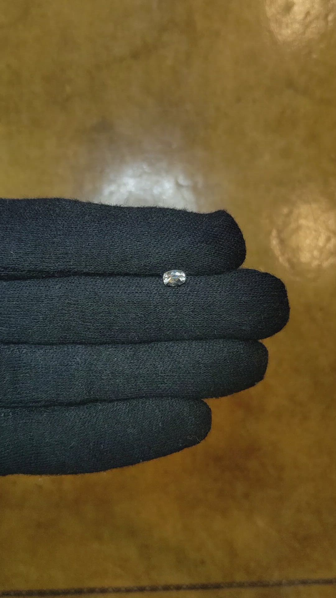 0.52 Ct. White Sapphire from Montana Size Video