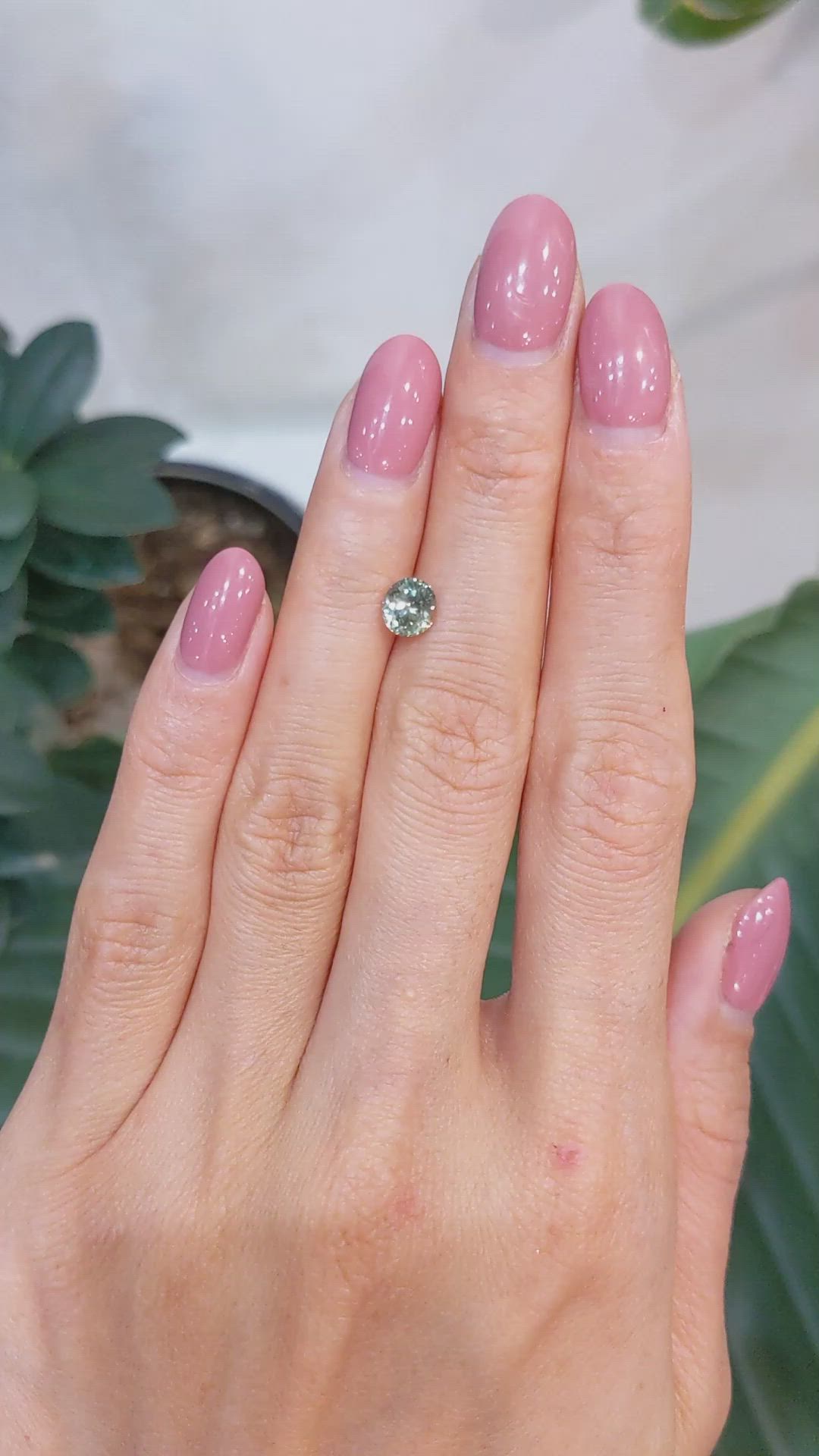 1.00 Ct. Green Sapphire from Montana Size Video