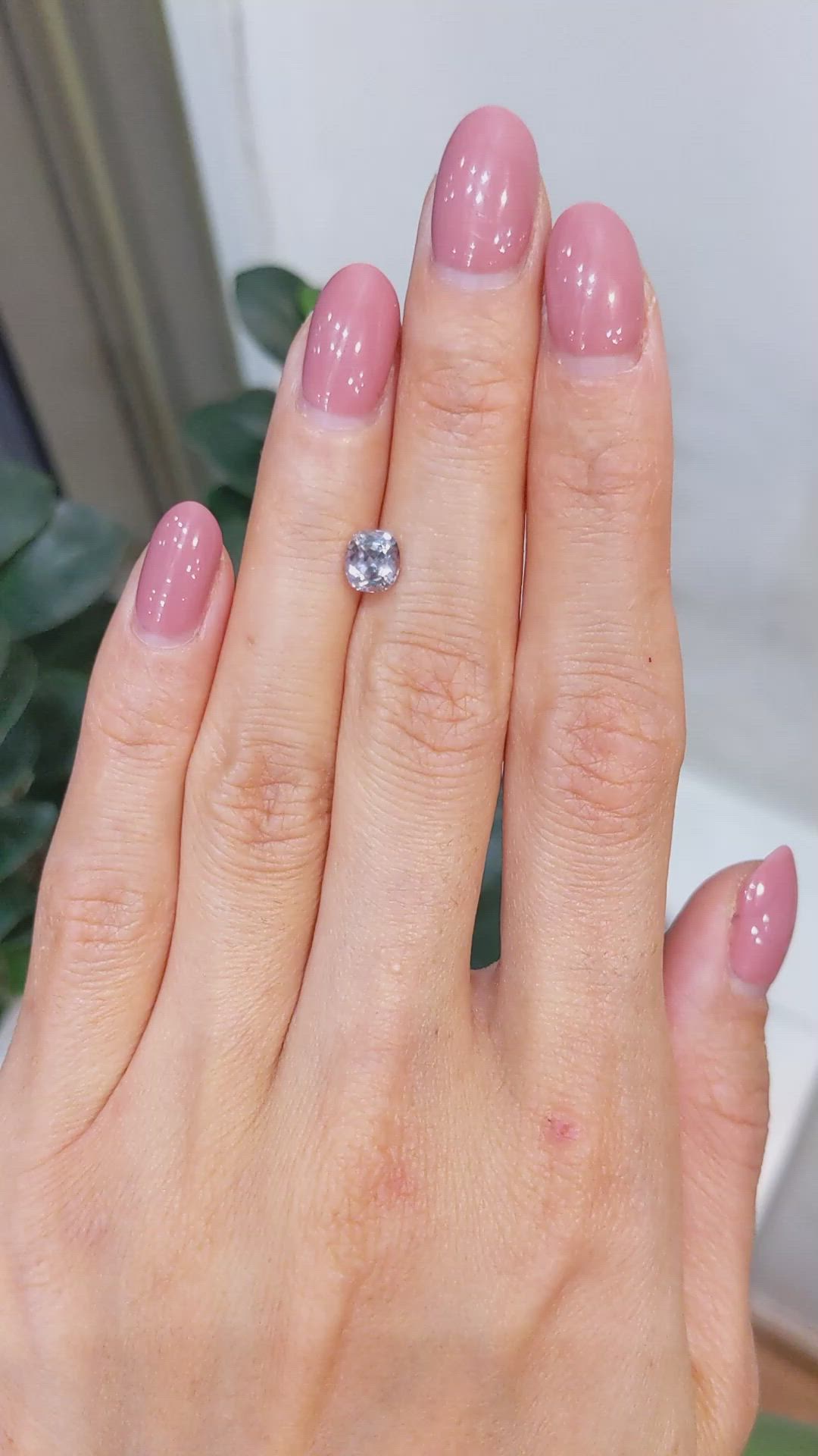 1.05 Ct. Grey Sapphire from Montana Size Video