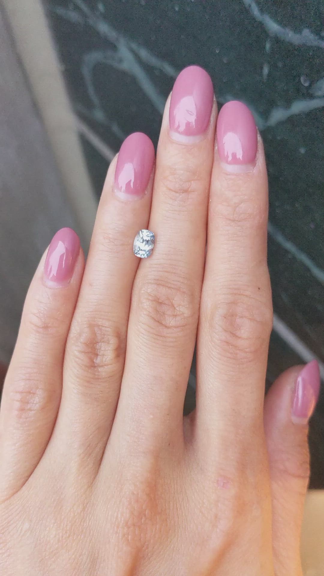 1.19 Ct. Greyish Blue Sapphire from Montana Size Video