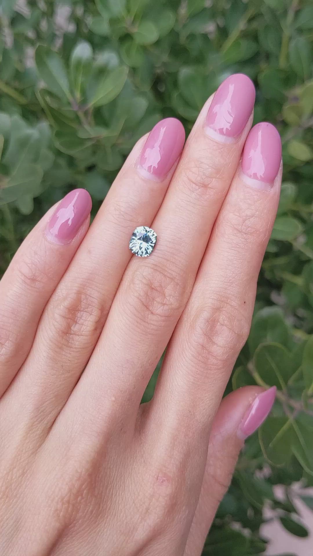 1.40 Ct. Green Sapphire from Montana Size Video