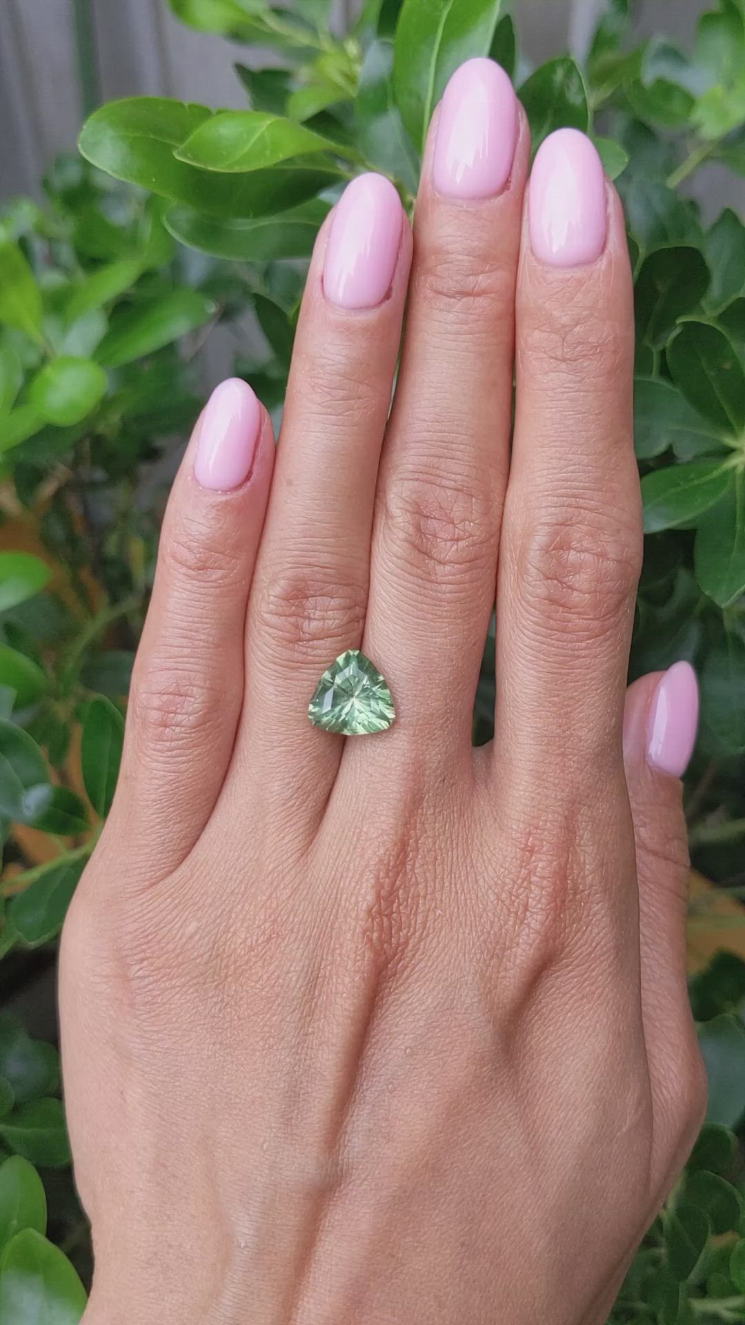4.34 Ct. Green Sapphire from Montana Size Video