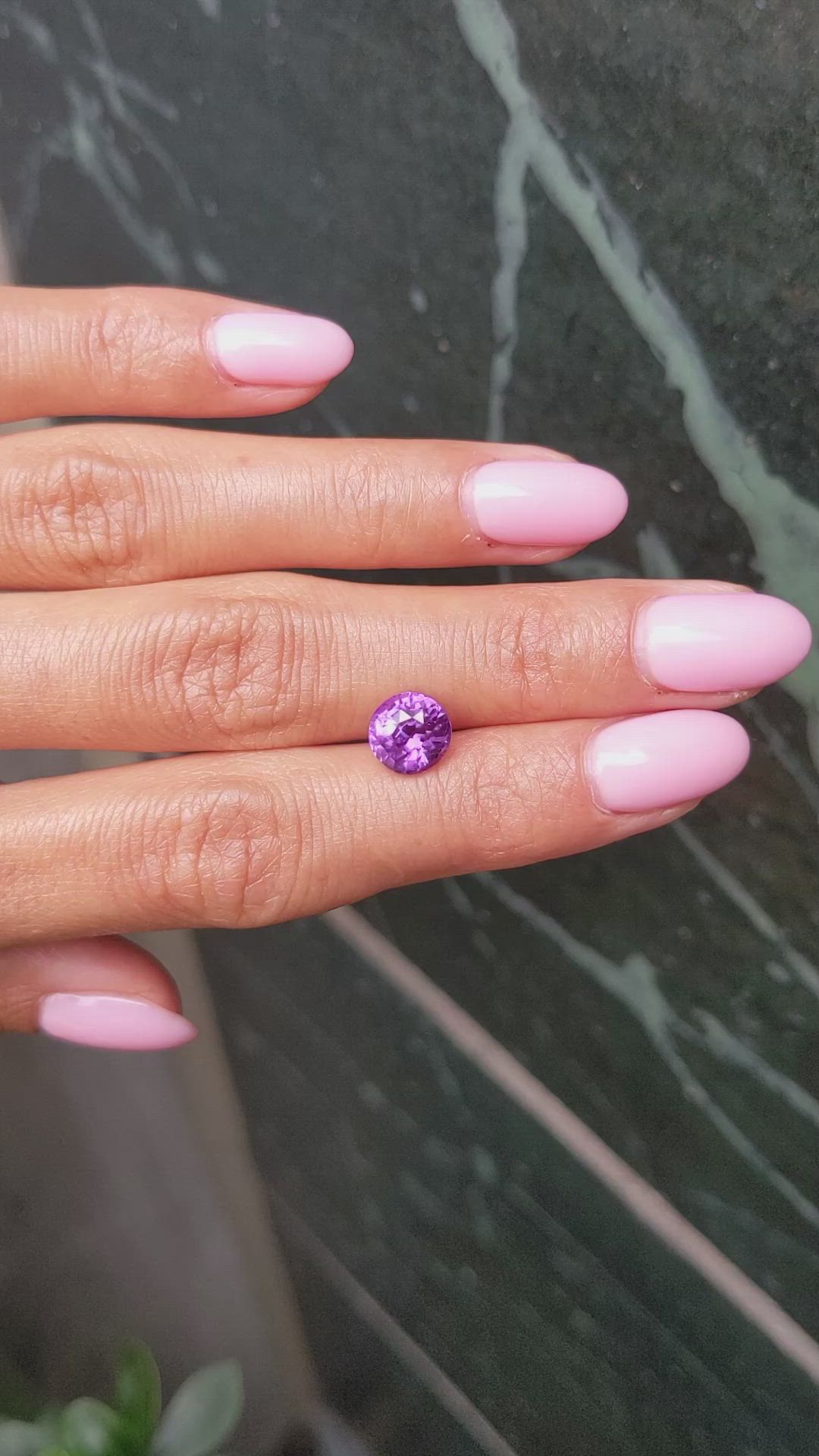 3.01 Ct. Purple Sapphire from Ceylon (Sri Lanka) Size Video
