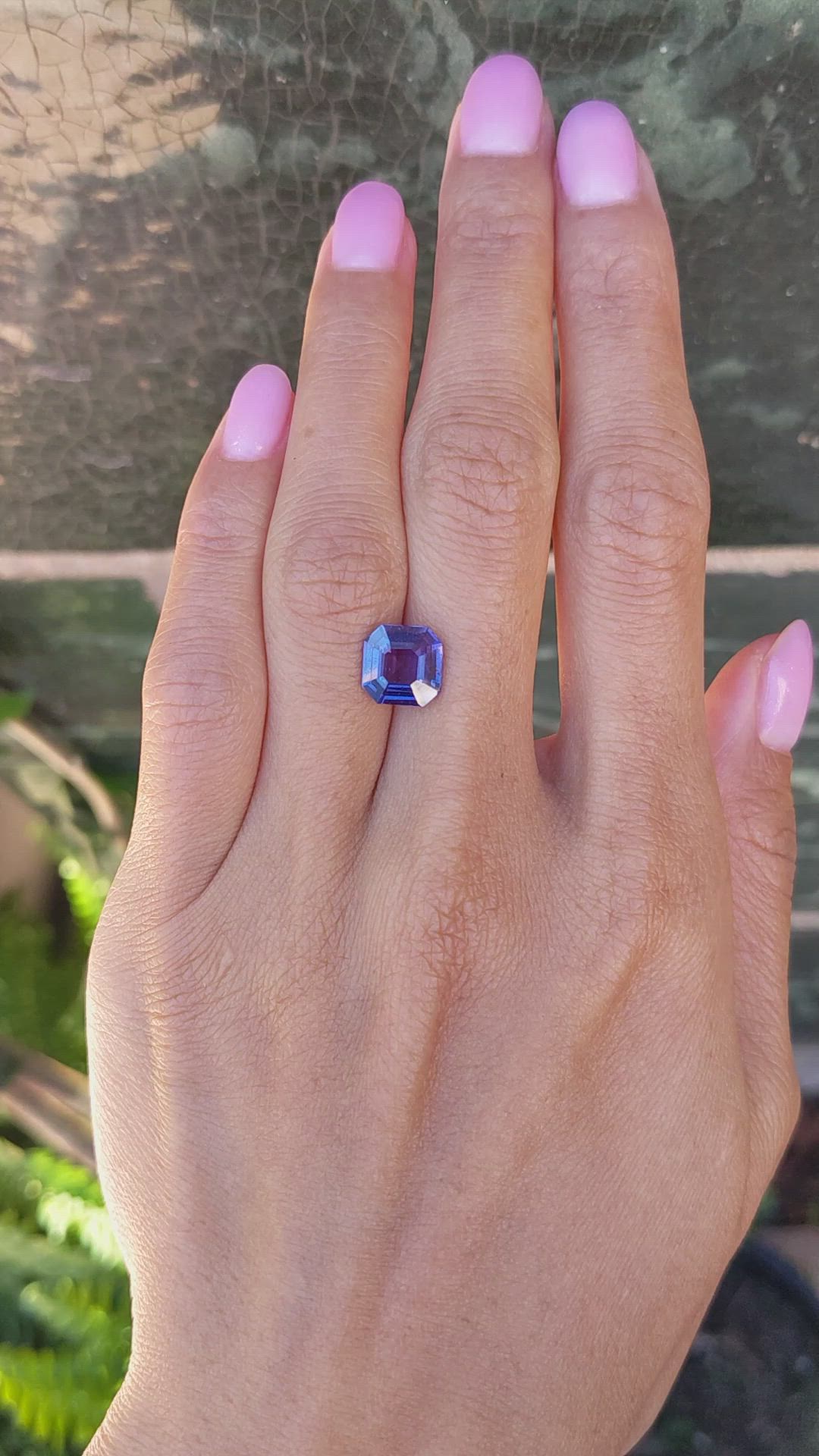 3.18 Ct. Purple Sapphire from Ceylon (Sri Lanka) Size Video