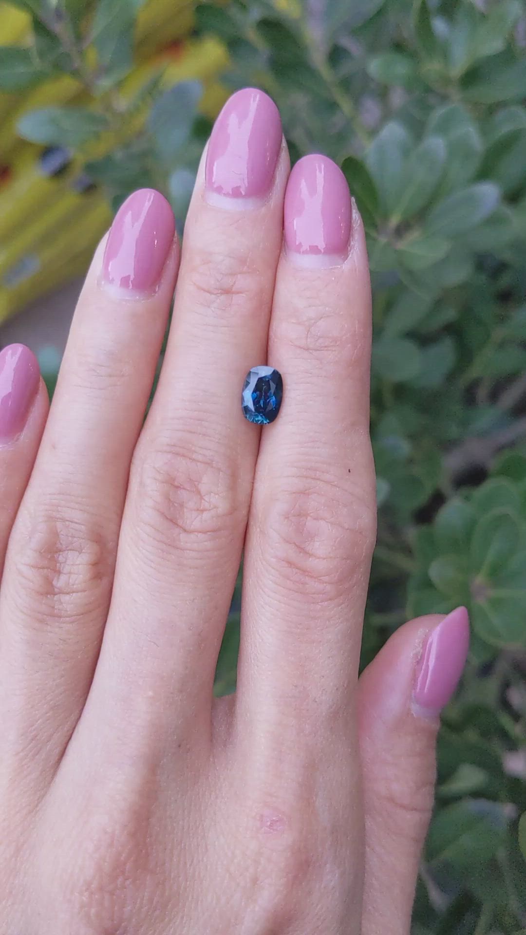 1.40 Ct. Greenish Blue Sapphire from Montana Size Video