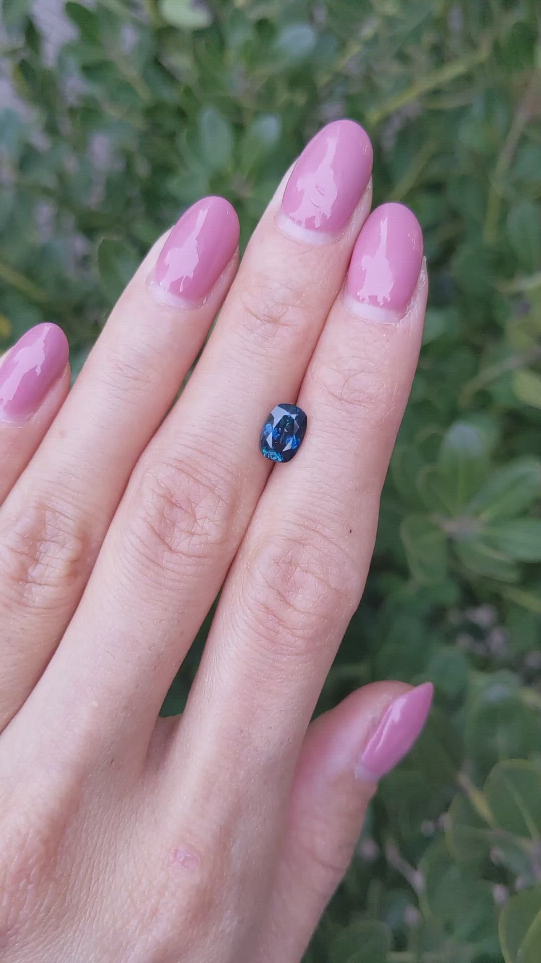 1.40 Ct. Greenish Blue Sapphire from Montana Size Video