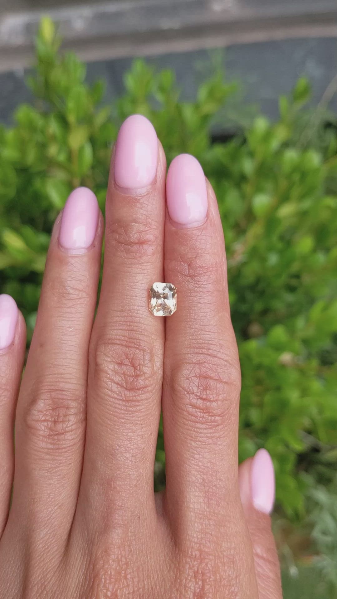 2.09 Ct. Orangish Yellow Sapphire from Ceylon (Sri Lanka) Size Video