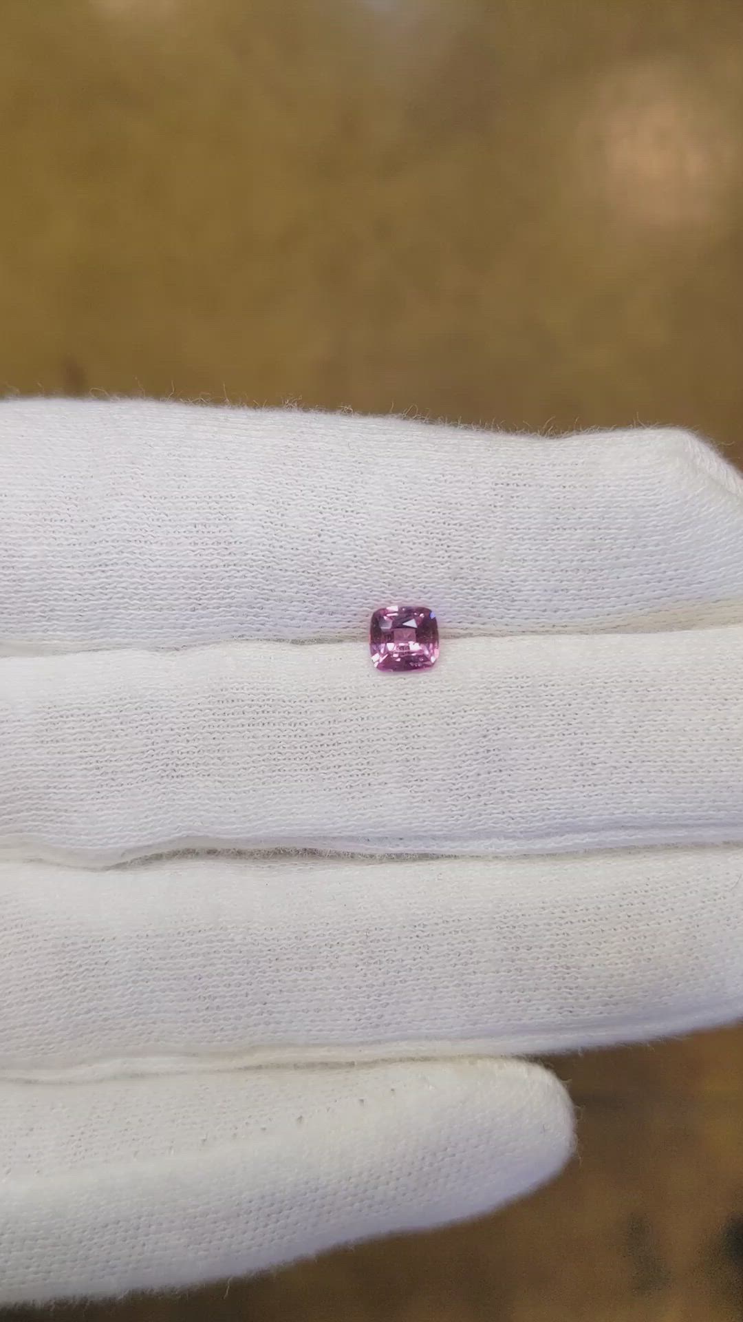 0.48 Ct. Purplish Pink Sapphire from Ceylon (Sri Lanka) Size Video