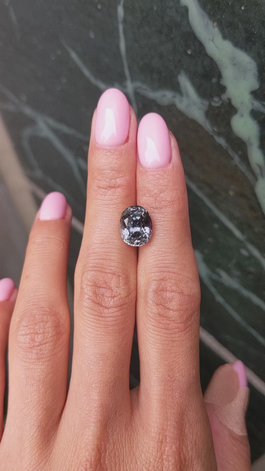 5.69 Ct. Greenish Brown Sapphire from Montana Size Video