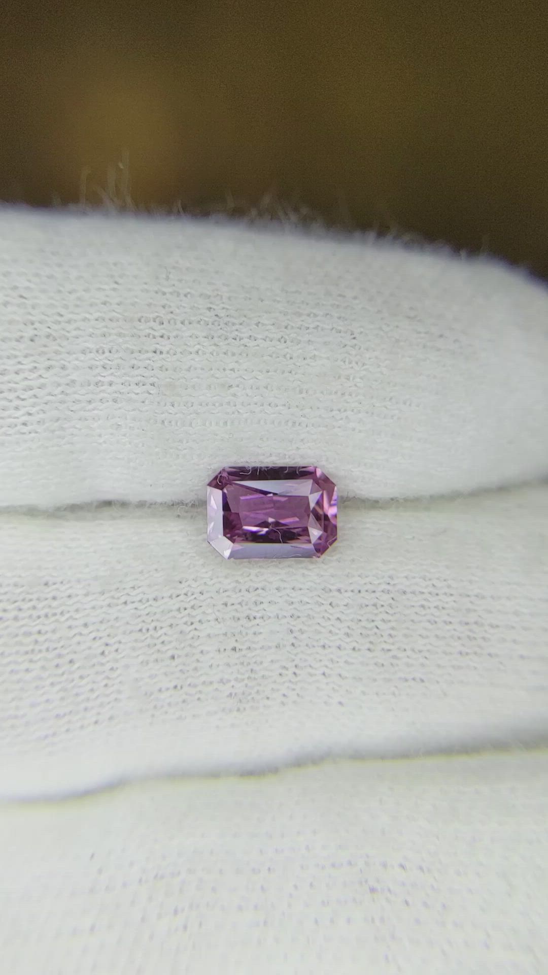0.94 Ct. Purplish Pink Sapphire from Ceylon (Sri Lanka) Size Video