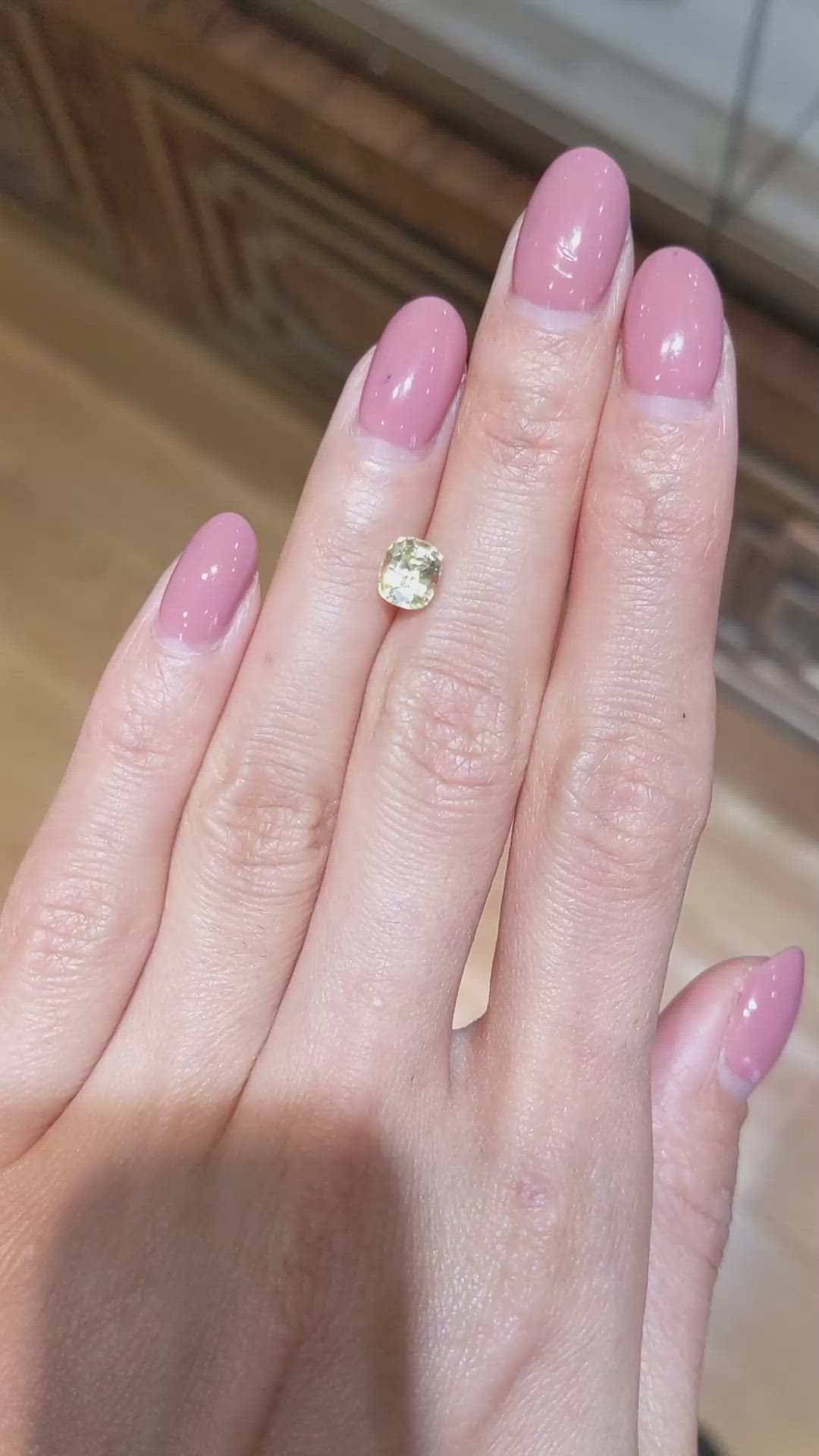 1.48 Ct. Yellow Sapphire from Ceylon (Sri Lanka) Size Video