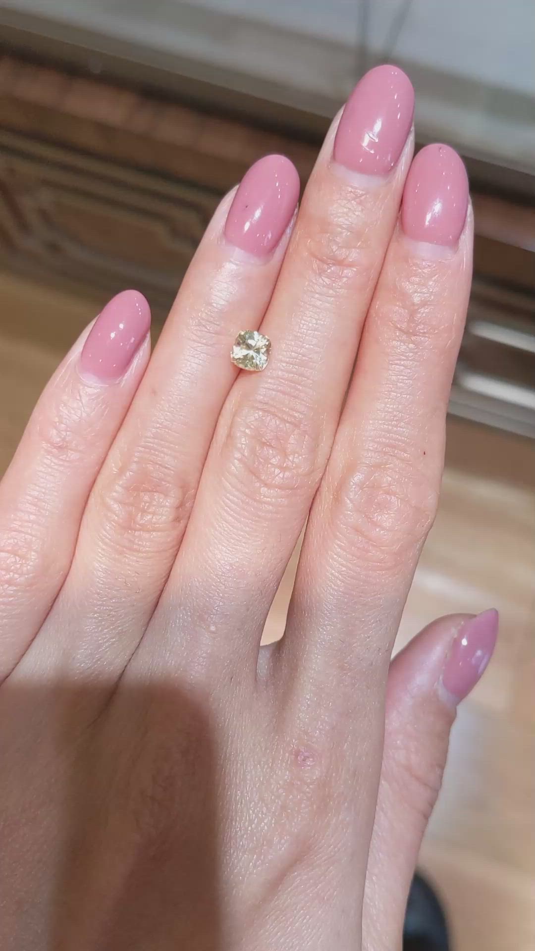 1.03 Ct. Yellow Sapphire from Ceylon (Sri Lanka) Size Video