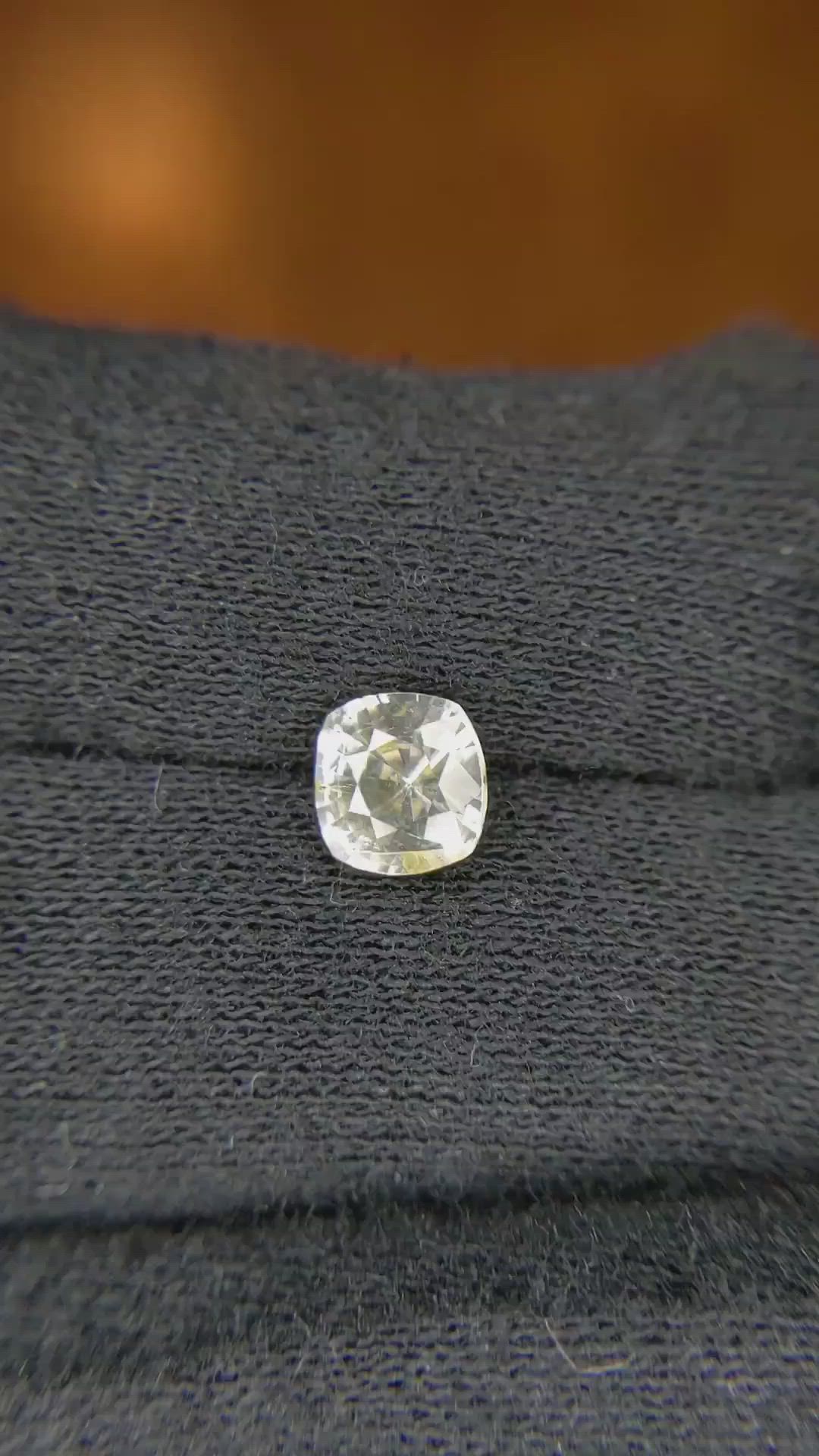 1.26 Ct. Yellow Sapphire from Ceylon (Sri Lanka) Size Video
