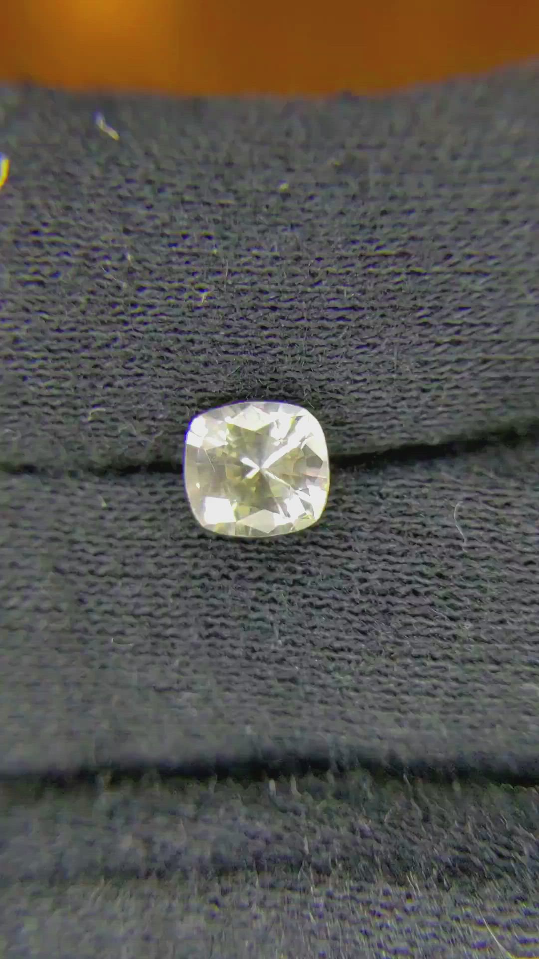 1.27 Ct. Yellow Sapphire from Ceylon (Sri Lanka) Size Video
