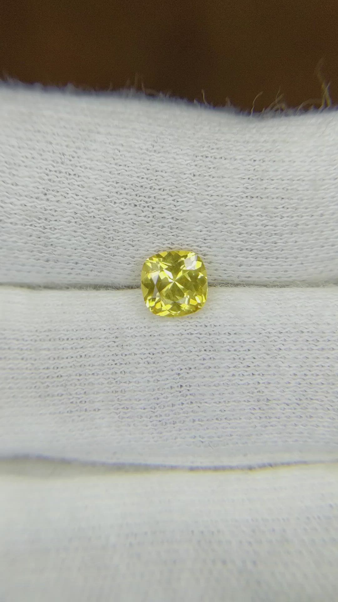 0.85 Ct. Sapphire from Ceylon (Sri Lanka) Size Video