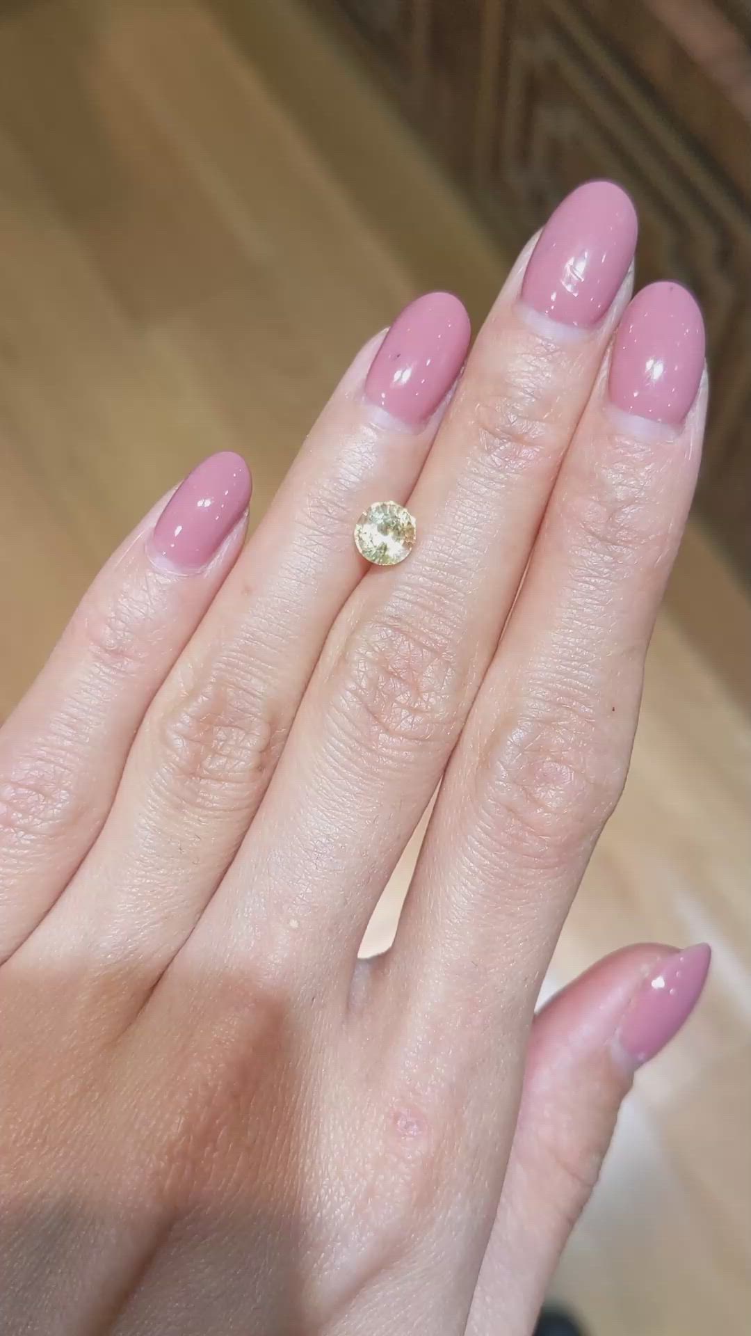 1.54 Ct. Yellow Sapphire from Ceylon (Sri Lanka) Size Video