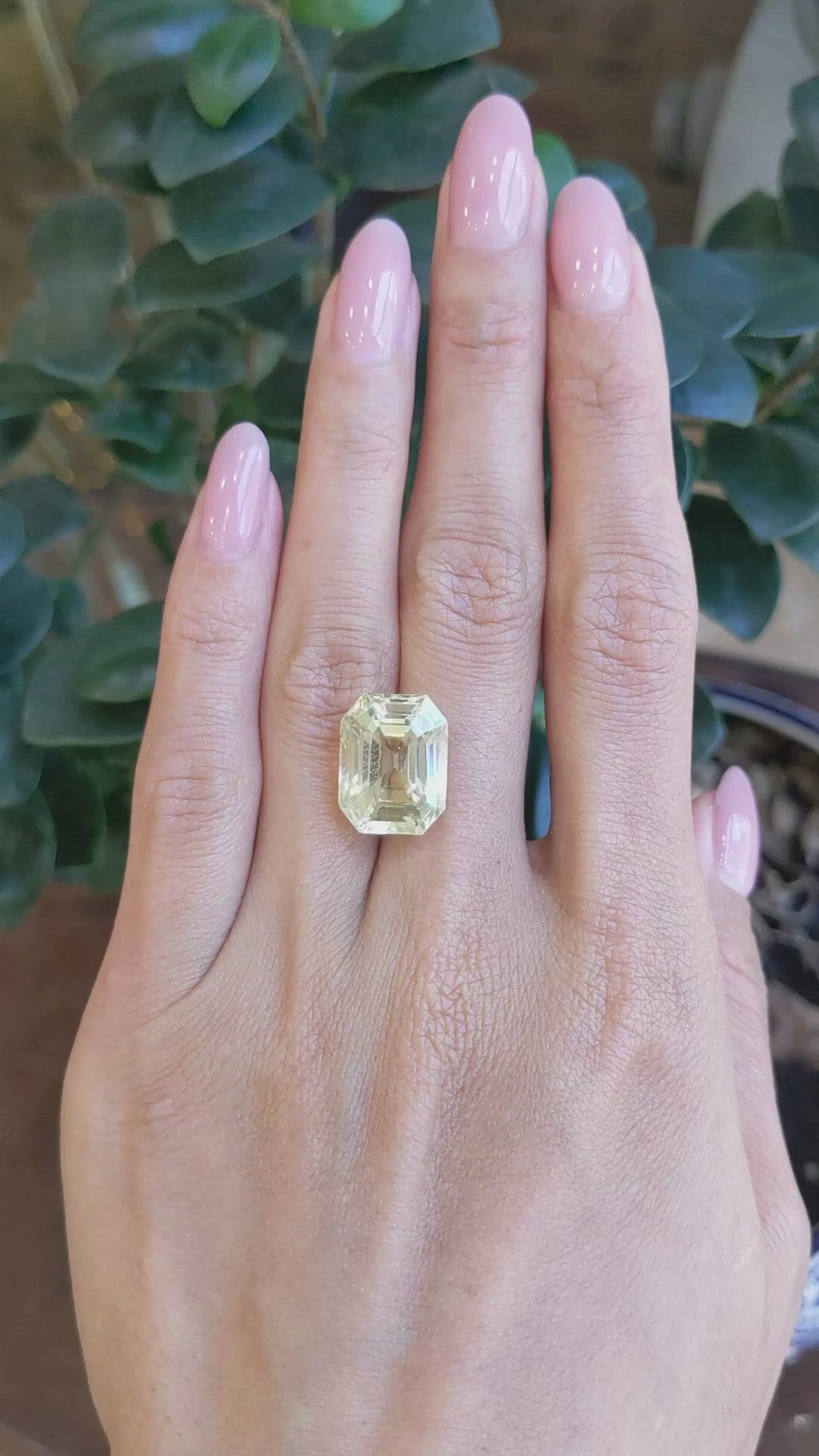 16.34 Ct. Yellow Sapphire from Ceylon (Sri Lanka) Size Video