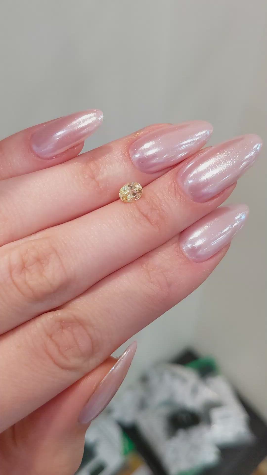 1.07 Ct. Yellow Sapphire from Ceylon (Sri Lanka) Size Video