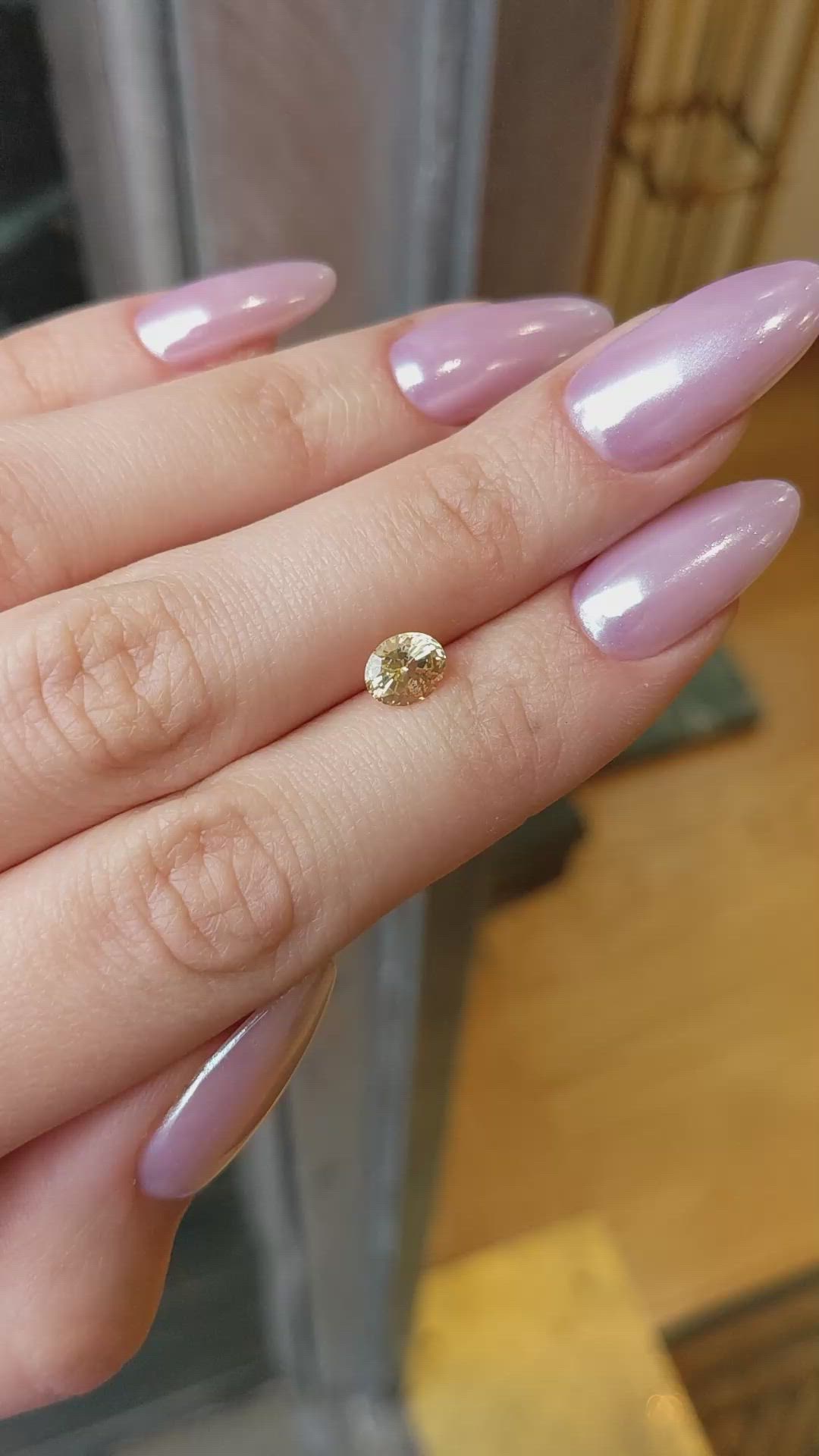 1.24 Ct. Yellow Sapphire from Ceylon (Sri Lanka) Size Video