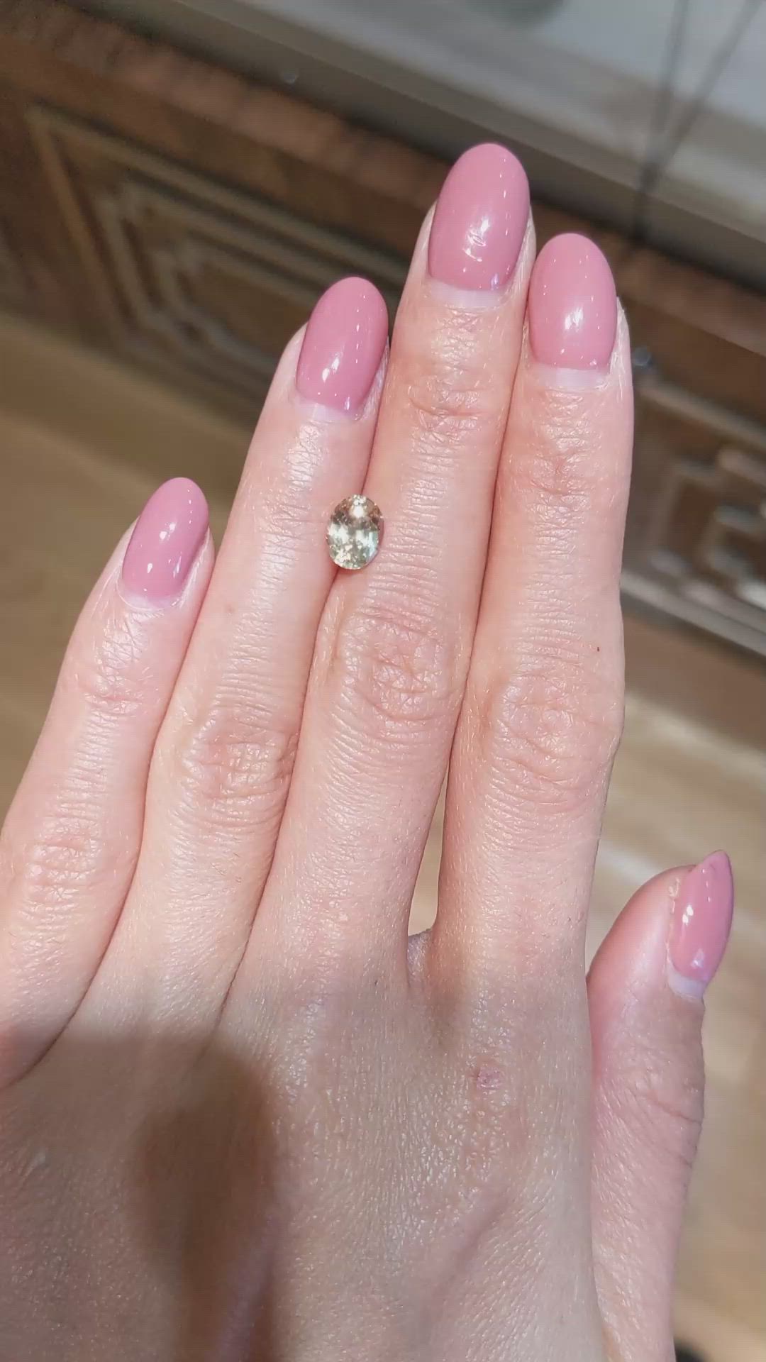 1.37 Ct. Yellow Sapphire from Montana Size Video