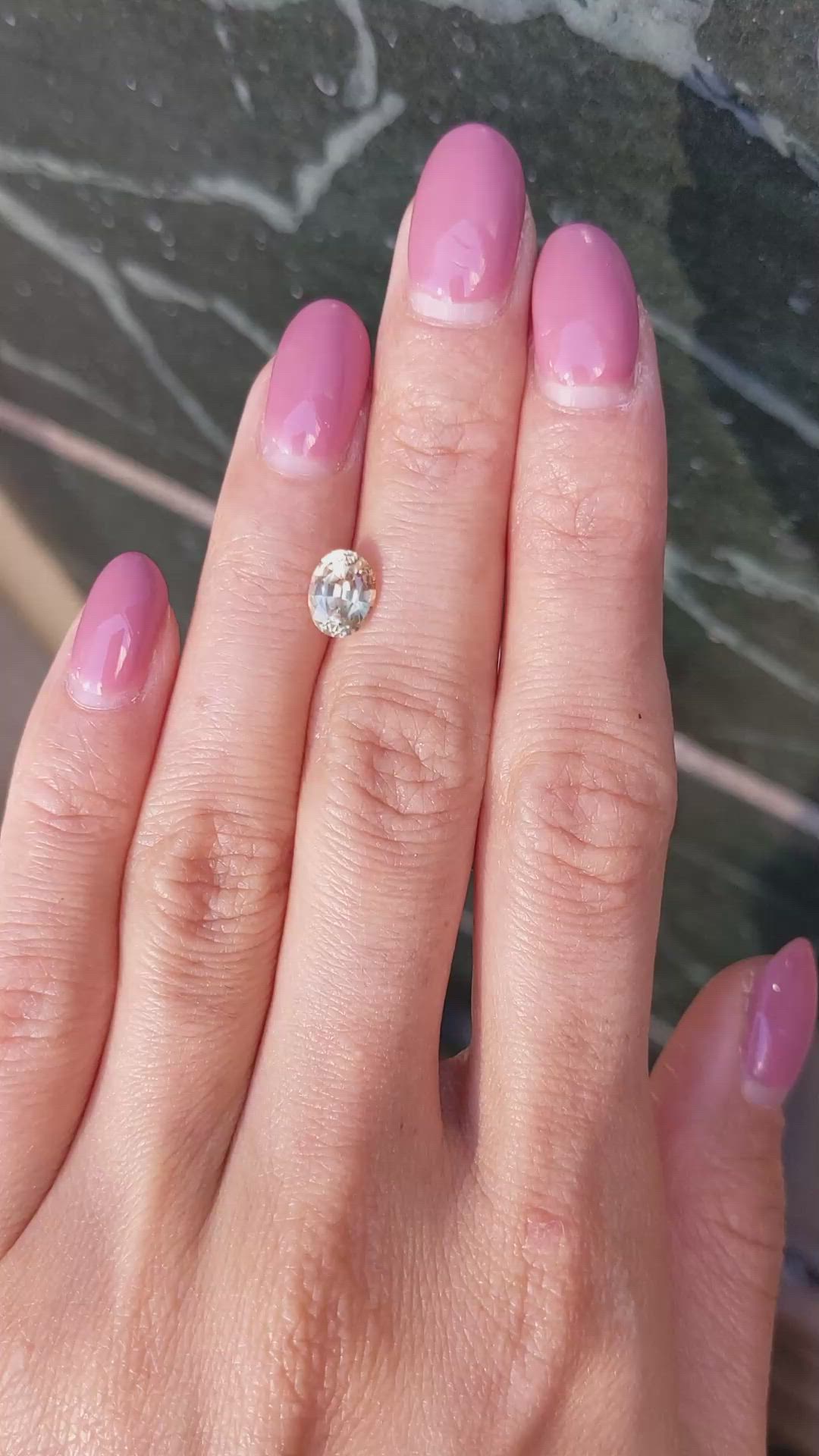 1.37 Ct. Yellow Sapphire from Montana Size Video