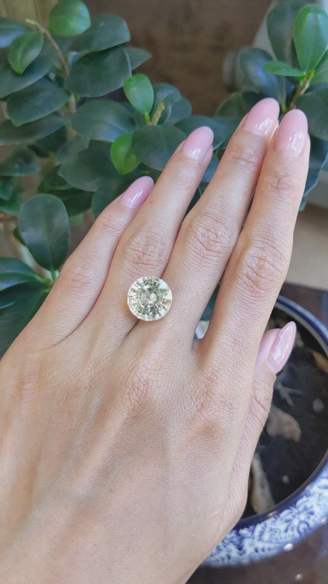 11.09 Ct. Yellow Sapphire from Ceylon (Sri Lanka) Size Video