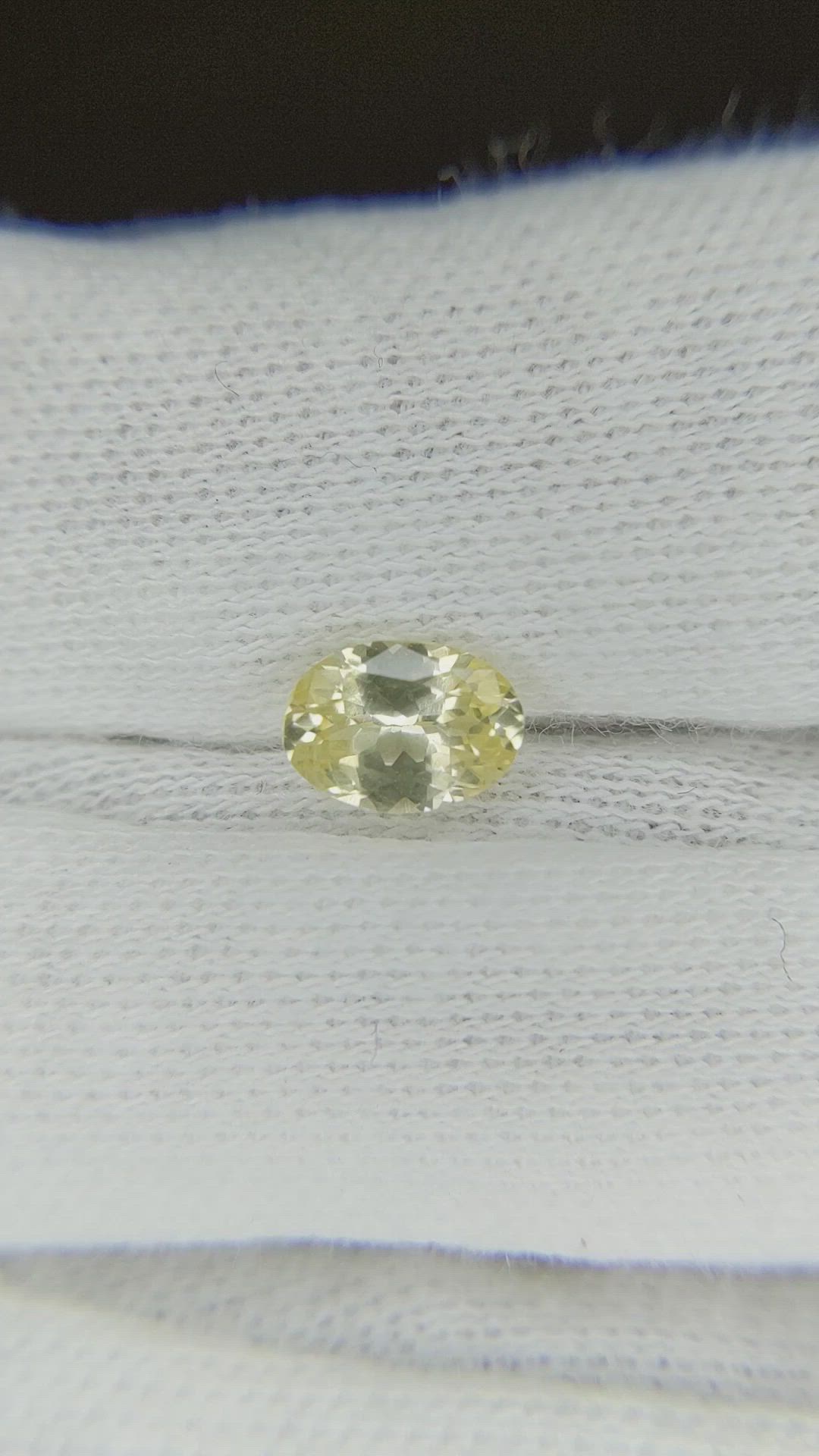 0.79 Ct. Yellow Sapphire from Ceylon (Sri Lanka) Size Video