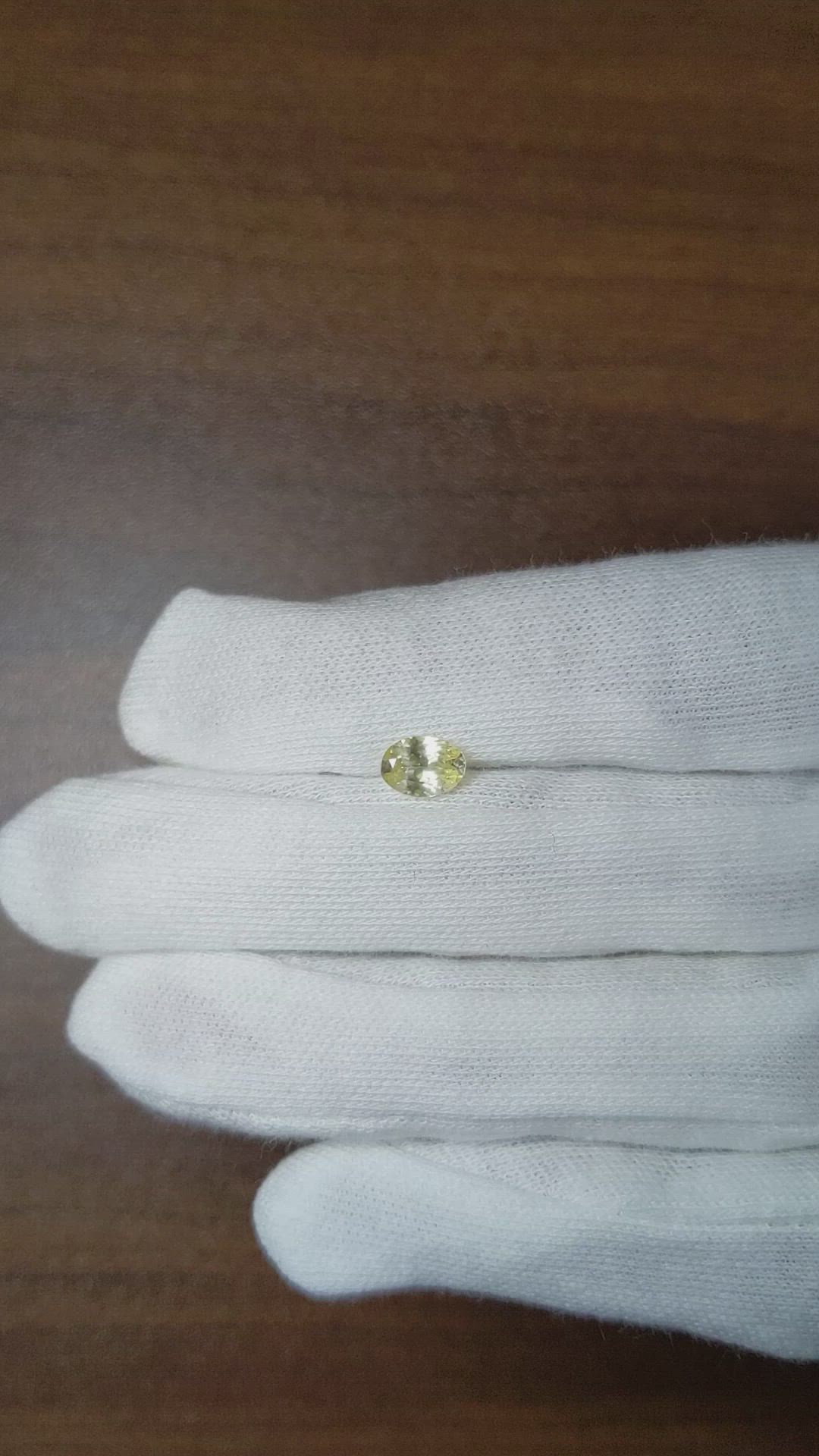 0.79 Ct. Yellow Sapphire from Ceylon (Sri Lanka) Size Video