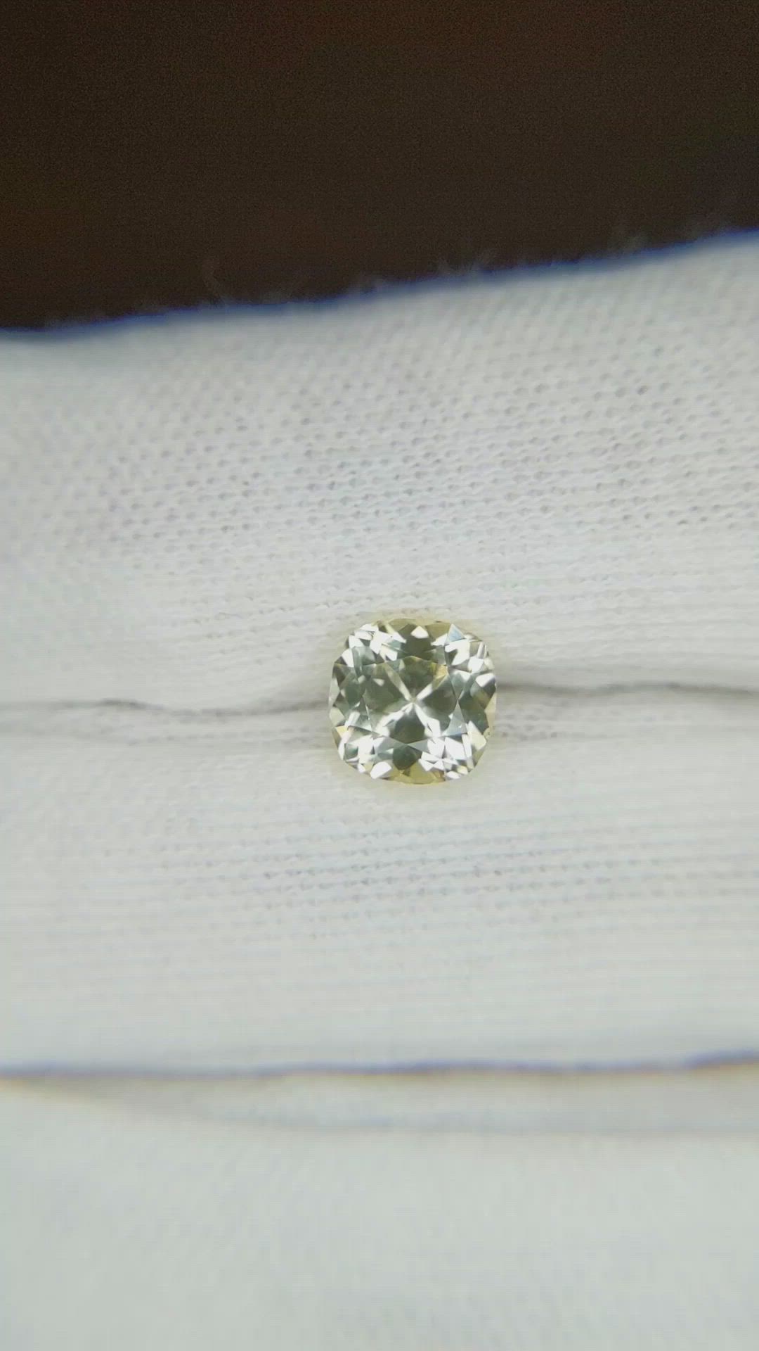 1.37 Ct. Sapphire from Ceylon (Sri Lanka) Size Video