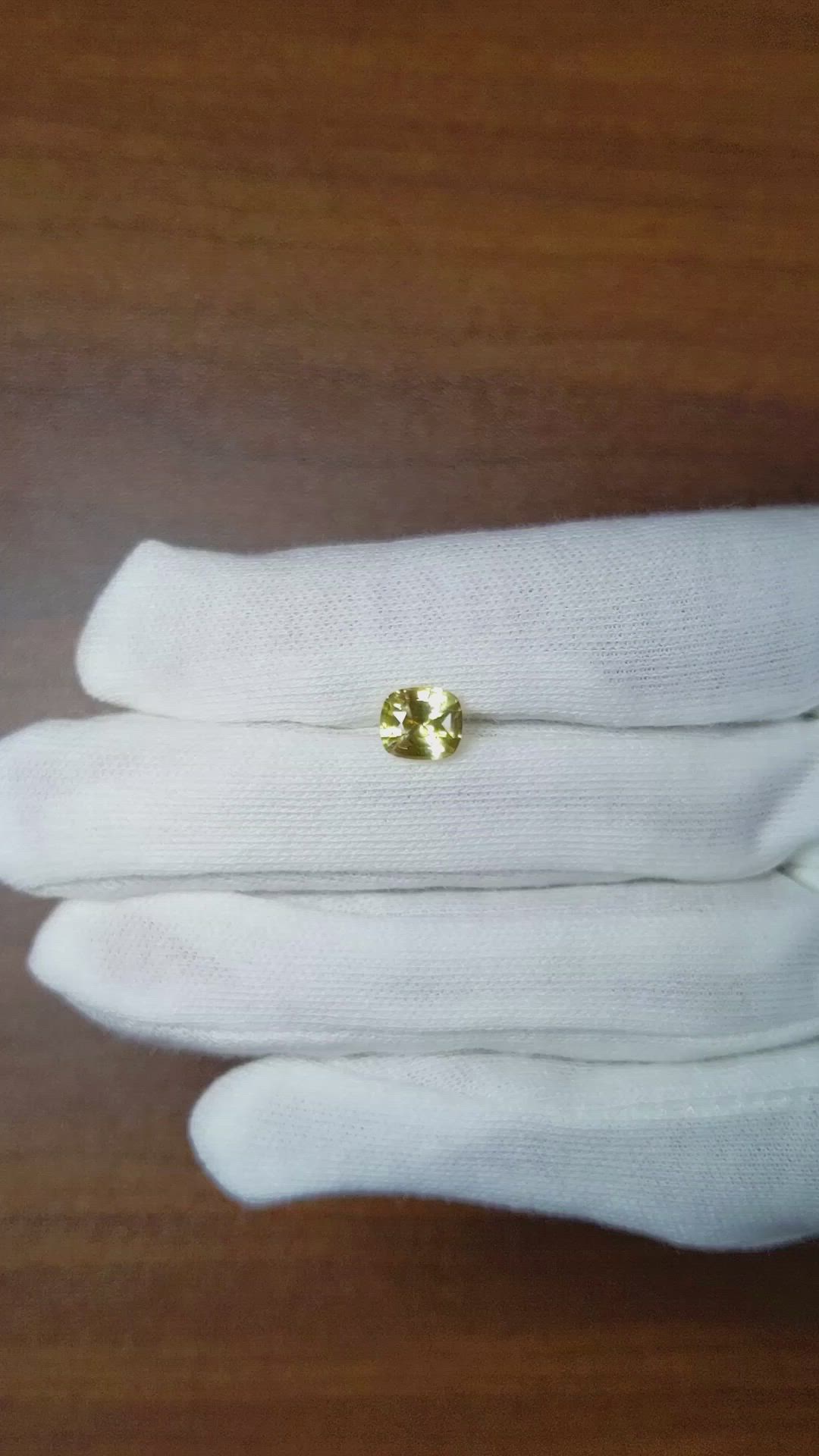 1.49 Ct. Yellow Sapphire from Ceylon (Sri Lanka) Size Video