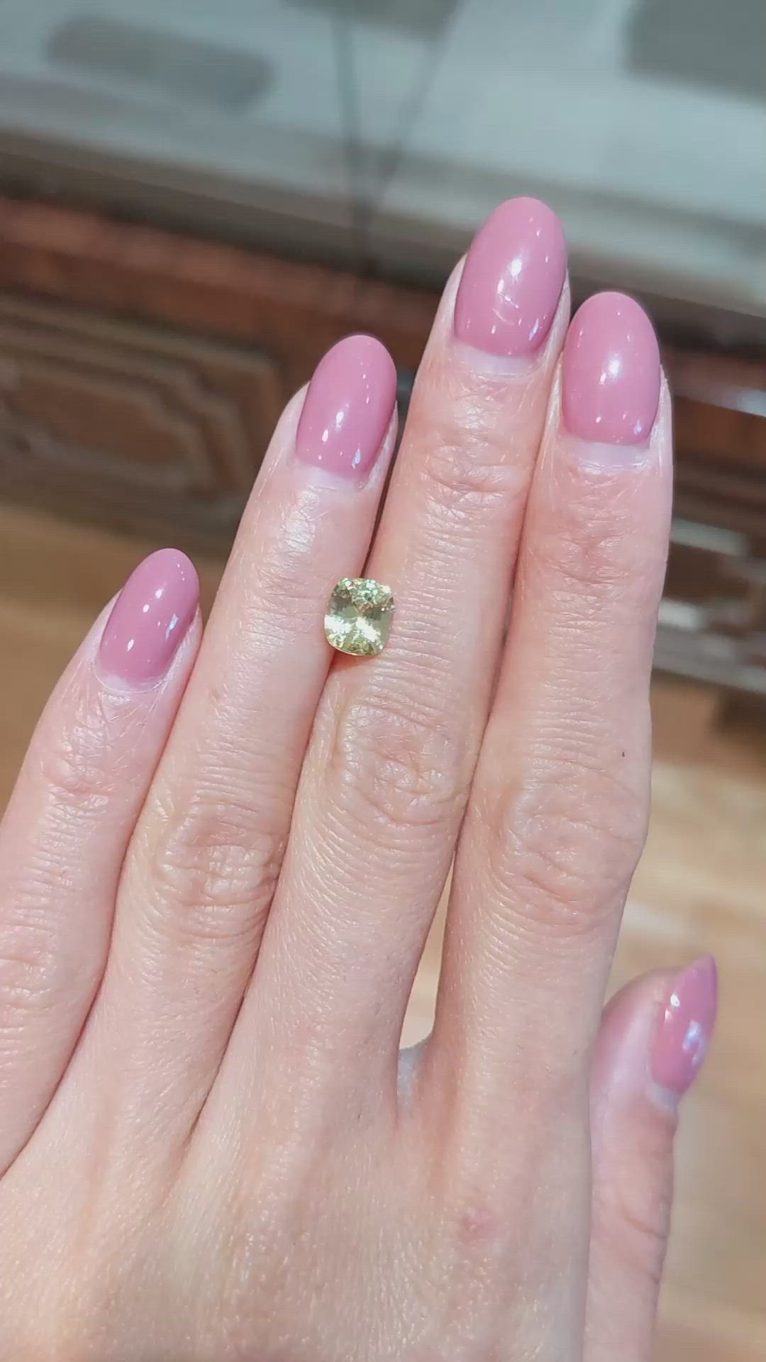 1.49 Ct. Yellow Sapphire from Ceylon (Sri Lanka) Size Video