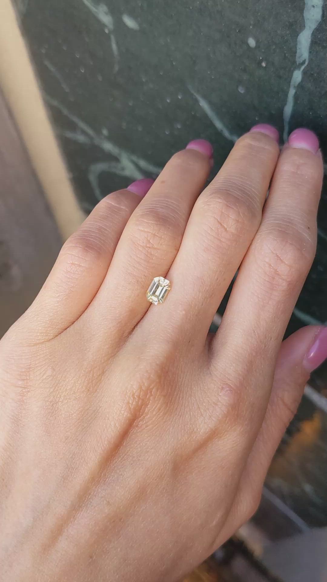 1.16 Ct. Yellow Sapphire from Ceylon (Sri Lanka) Size Video