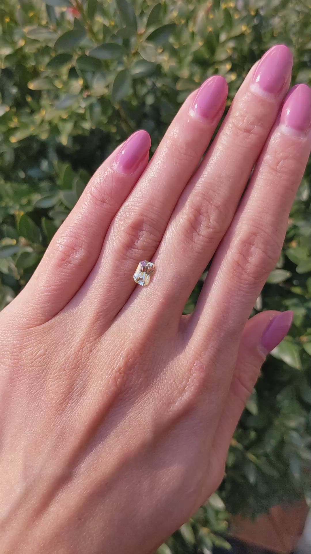 1.22 Ct. Yellow Sapphire from Ceylon (Sri Lanka) Size Video