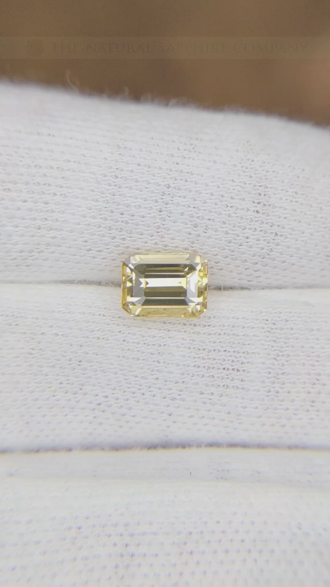 1.99 Ct. Yellow Sapphire from Ceylon (Sri Lanka) Size Video