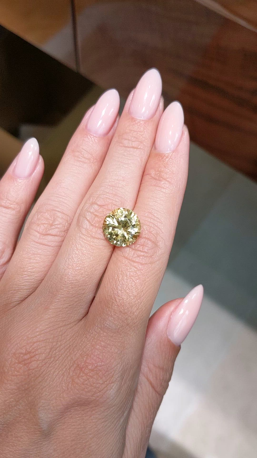 7.50 Ct. Yellow Sapphire from Ceylon (Sri Lanka) Size Video