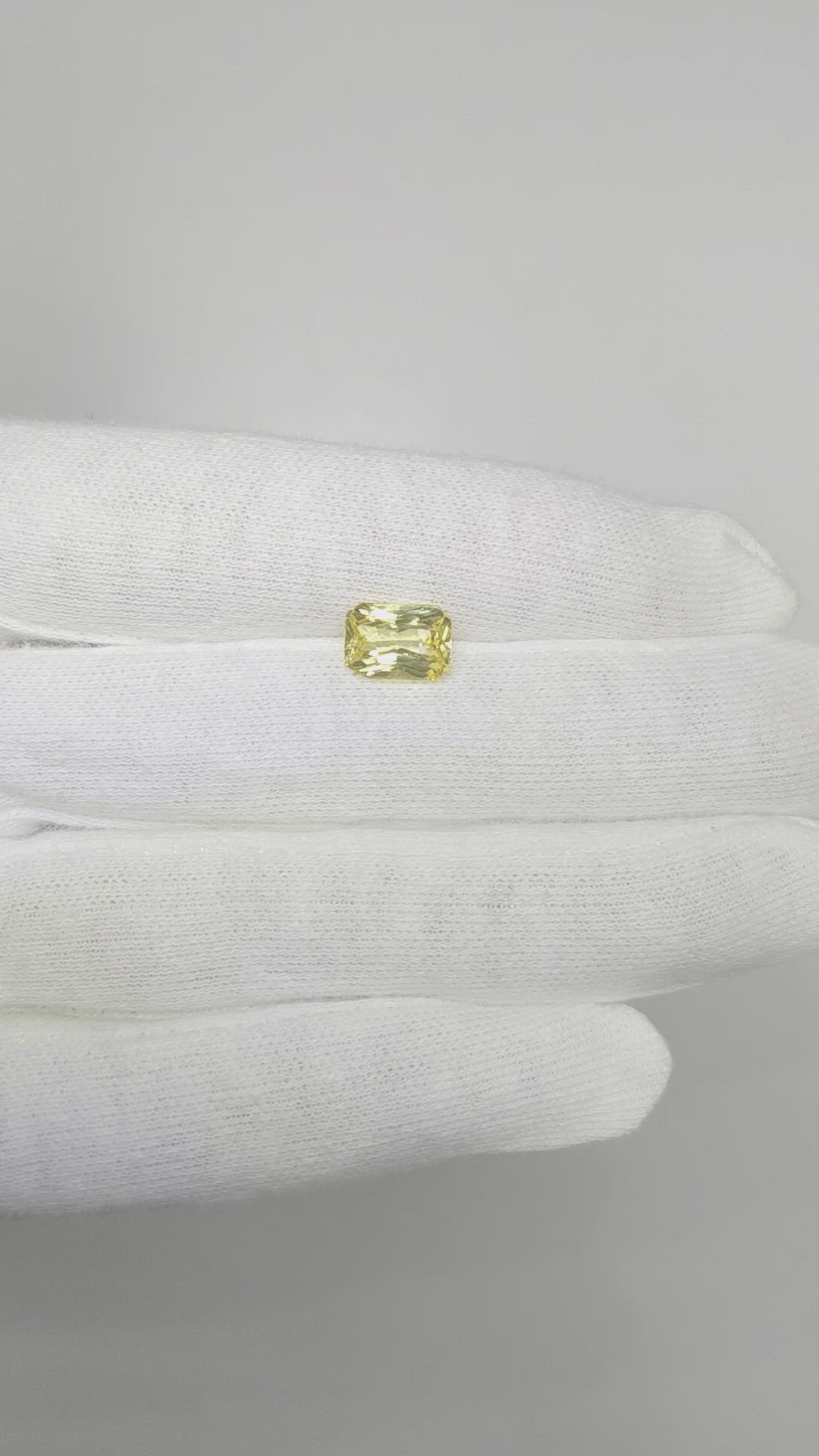 2.54 Ct. Yellow Sapphire from Ceylon (Sri Lanka) Size Video