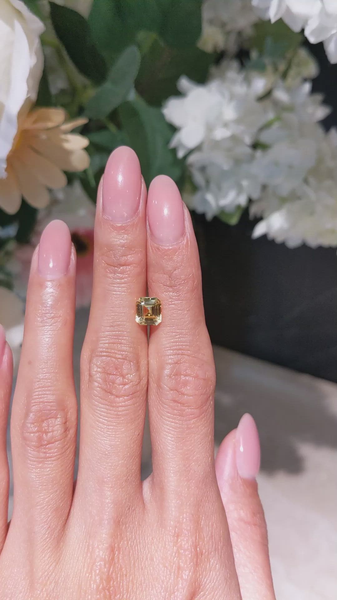 2.05 Ct. Yellow Sapphire from Ceylon (Sri Lanka) Size Video