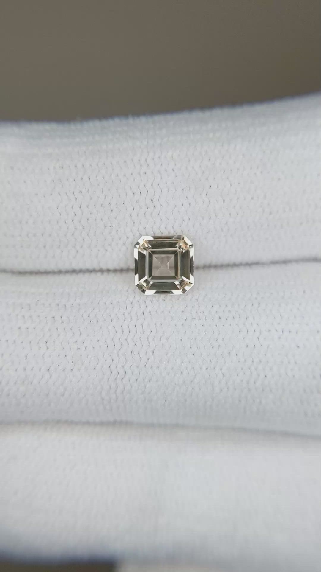 0.88 Ct. Yellow Sapphire from Ceylon (Sri Lanka) Size Video
