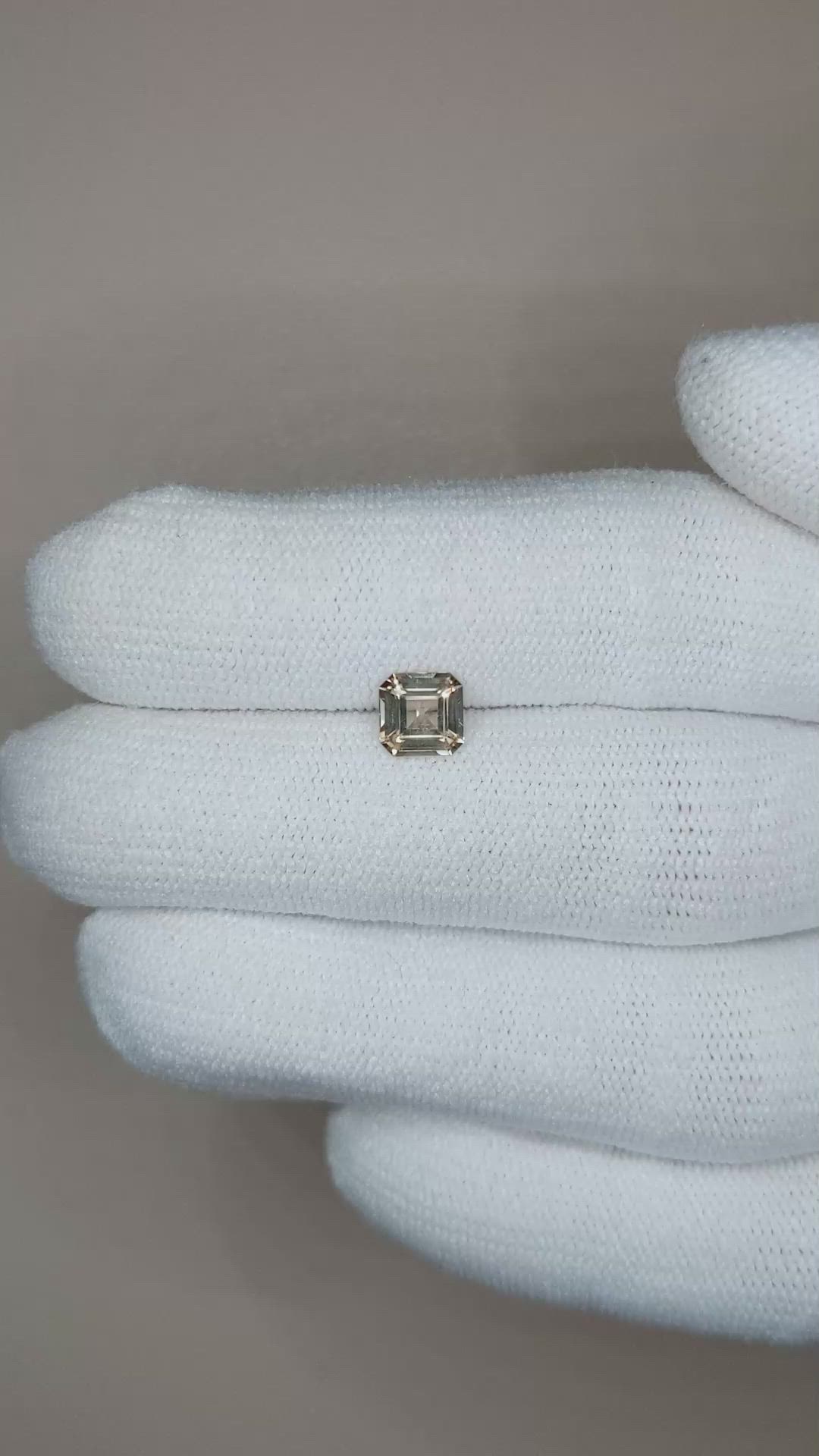 0.88 Ct. Yellow Sapphire from Ceylon (Sri Lanka) Size Video