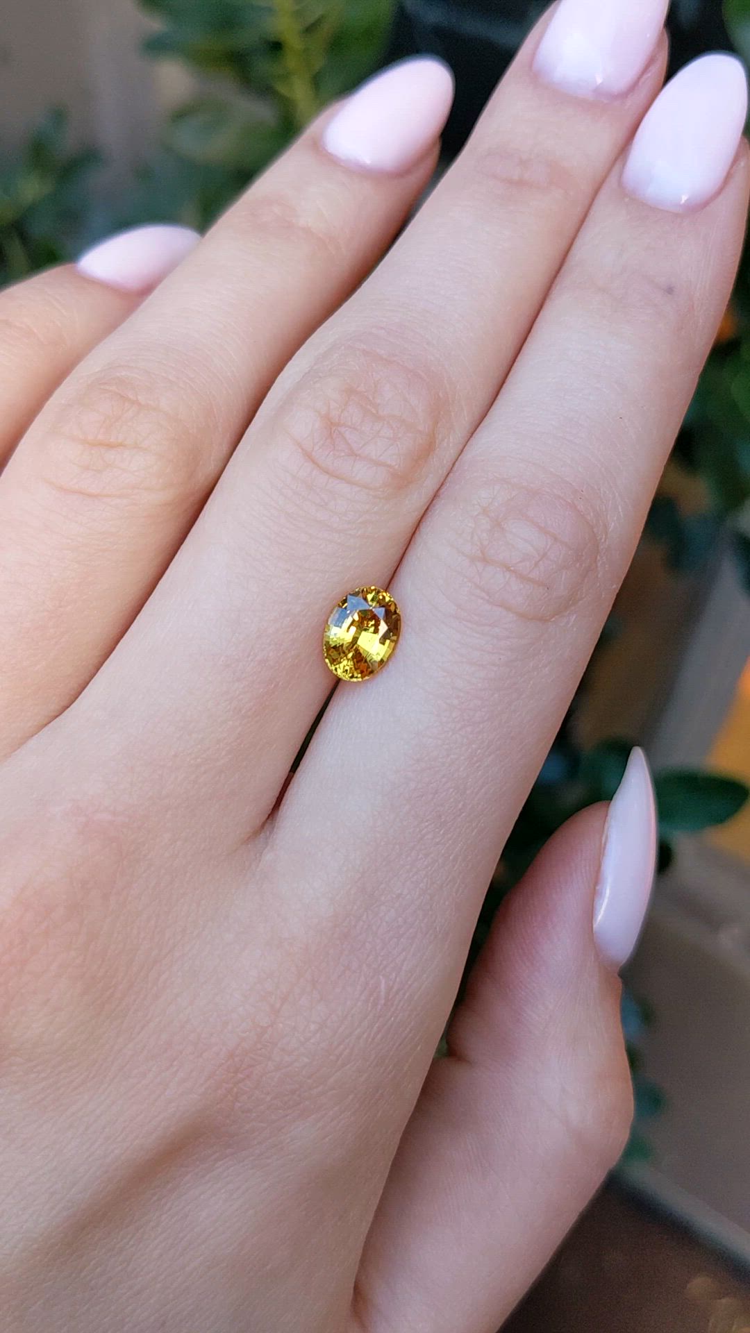 1.79 Ct. Yellow Sapphire from Ceylon (Sri Lanka) Size Video
