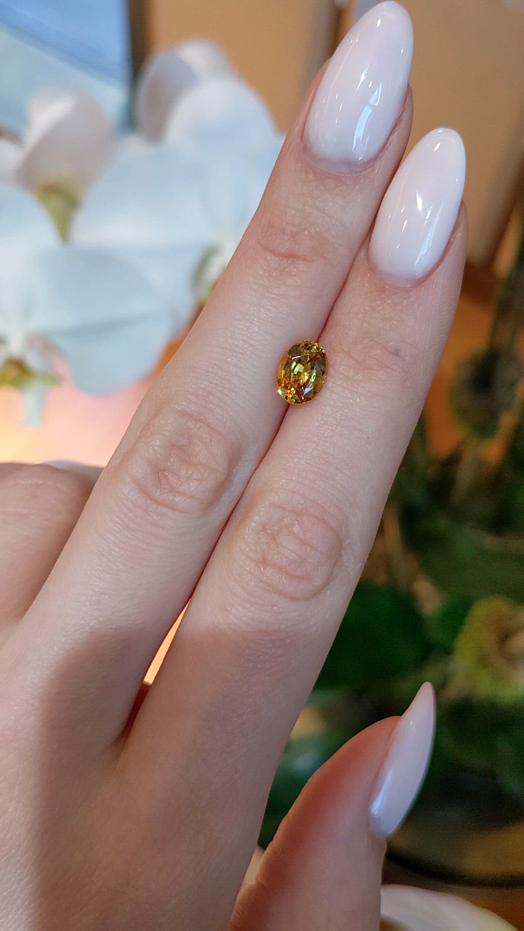 1.79 Ct. Yellow Sapphire from Ceylon (Sri Lanka) Size Video