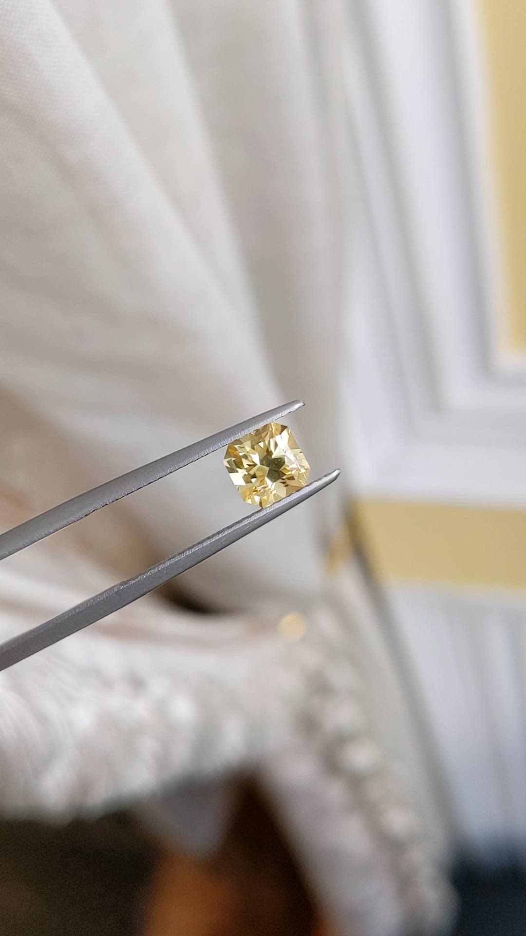 1.48 Ct. Yellow Sapphire from Ceylon (Sri Lanka) Size Video