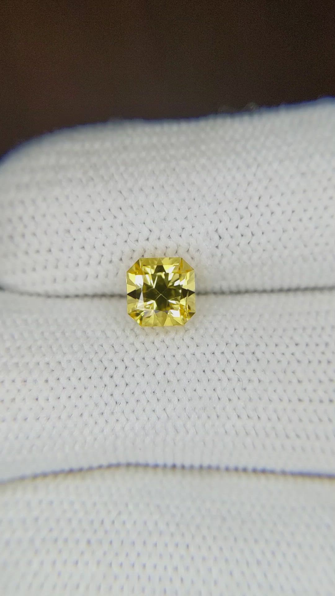 1.48 Ct. Yellow Sapphire from Ceylon (Sri Lanka) Size Video