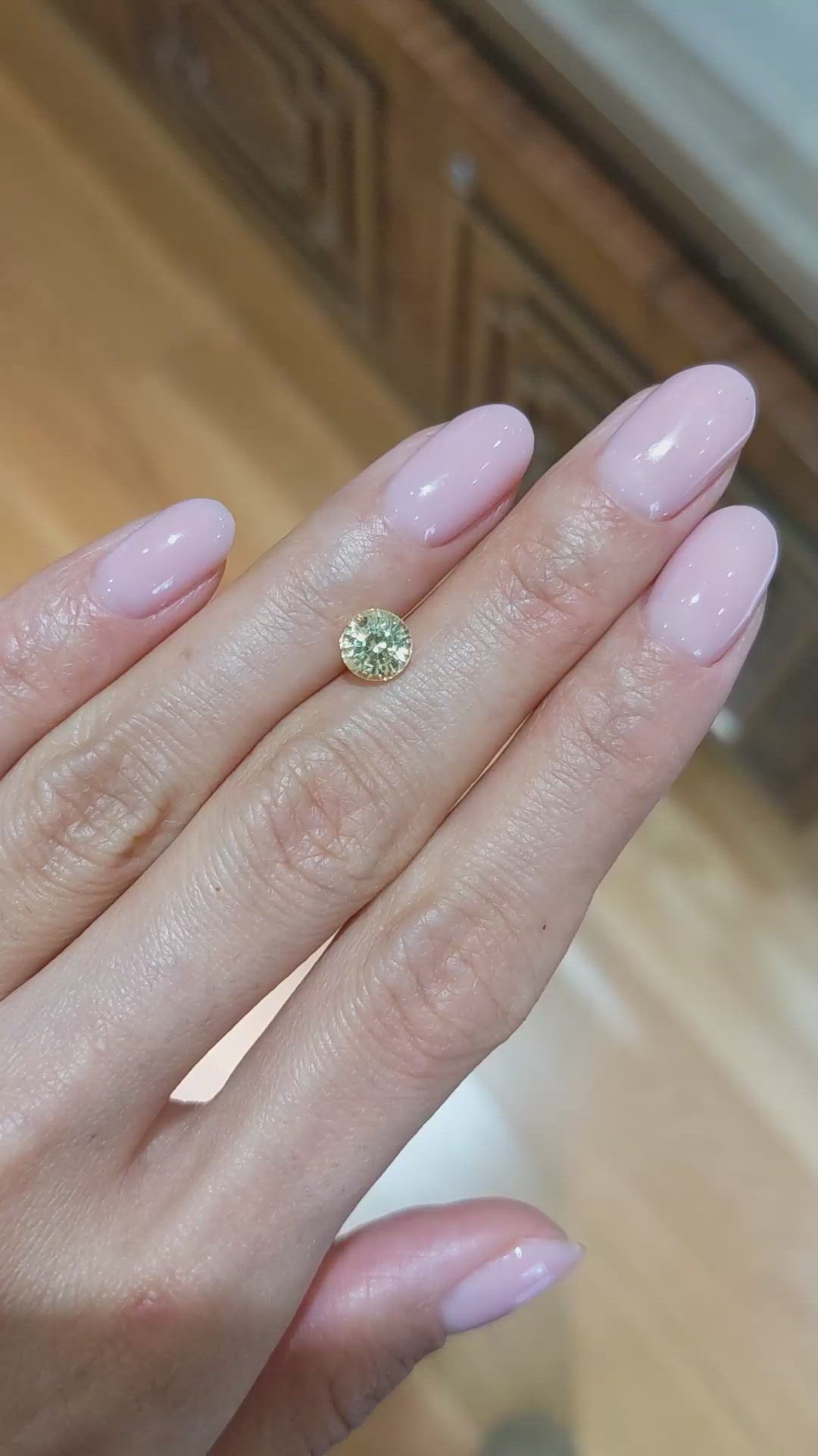 1.46 Ct. Yellow Sapphire from Ceylon (Sri Lanka) Size Video