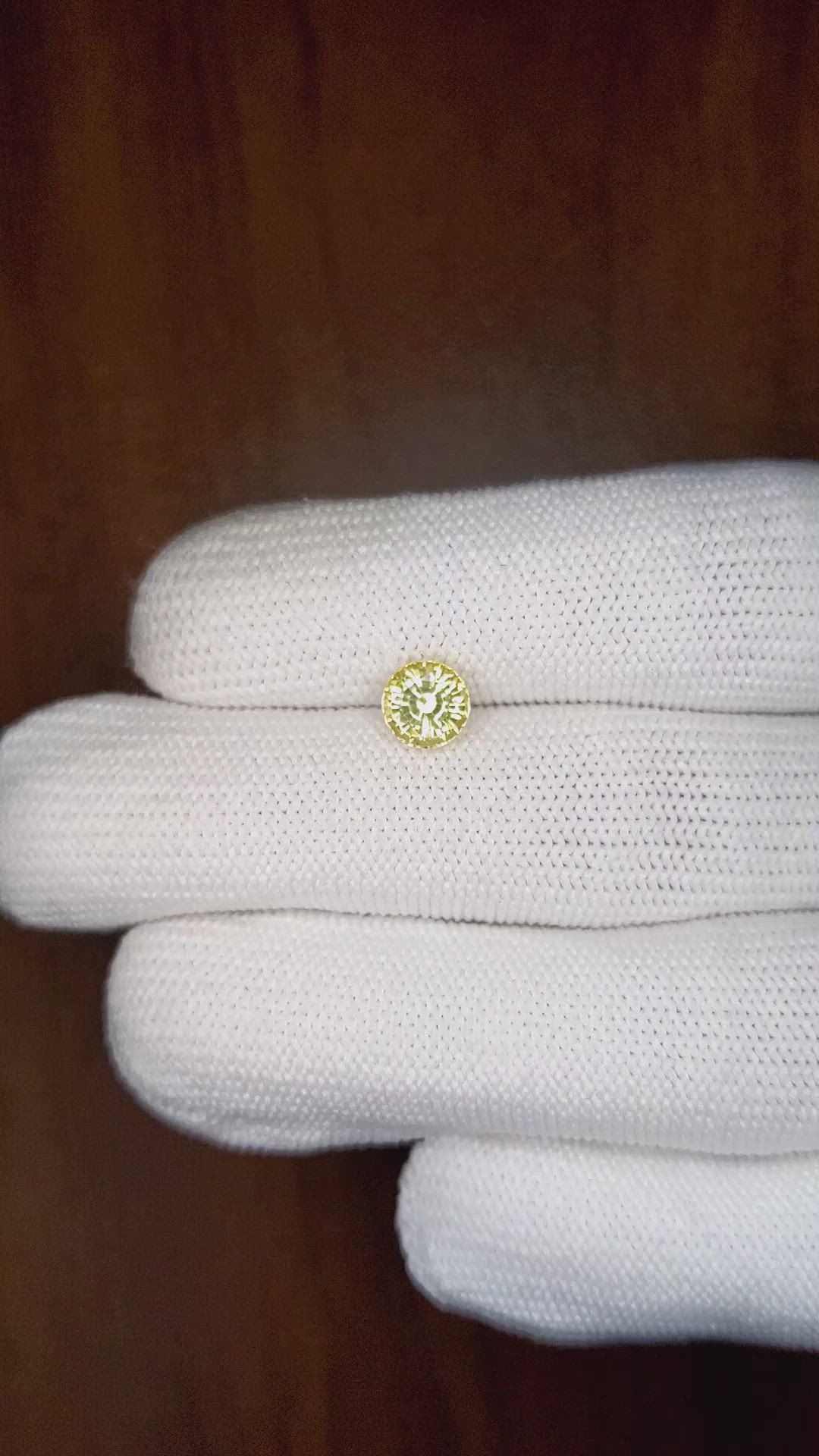 1.46 Ct. Yellow Sapphire from Ceylon (Sri Lanka) Size Video