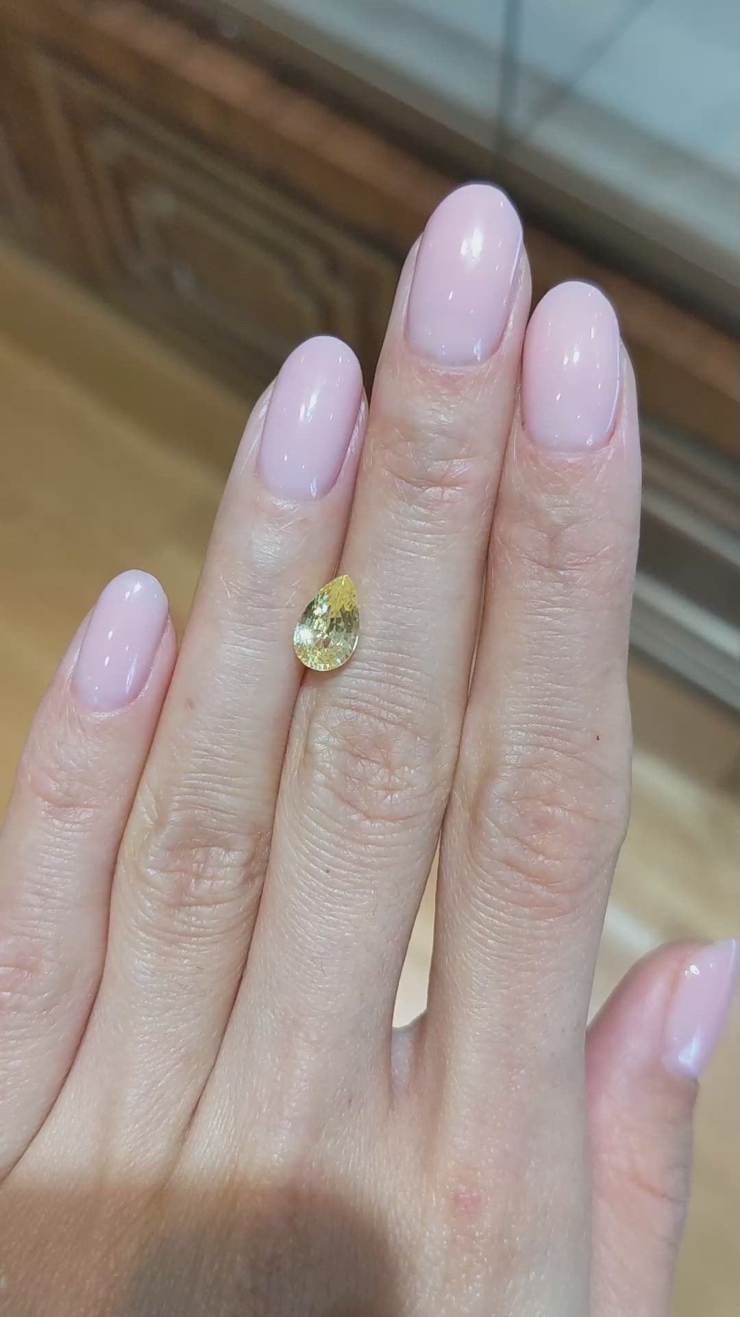 1.99 Ct. Yellow Sapphire from Ceylon (Sri Lanka) Size Video