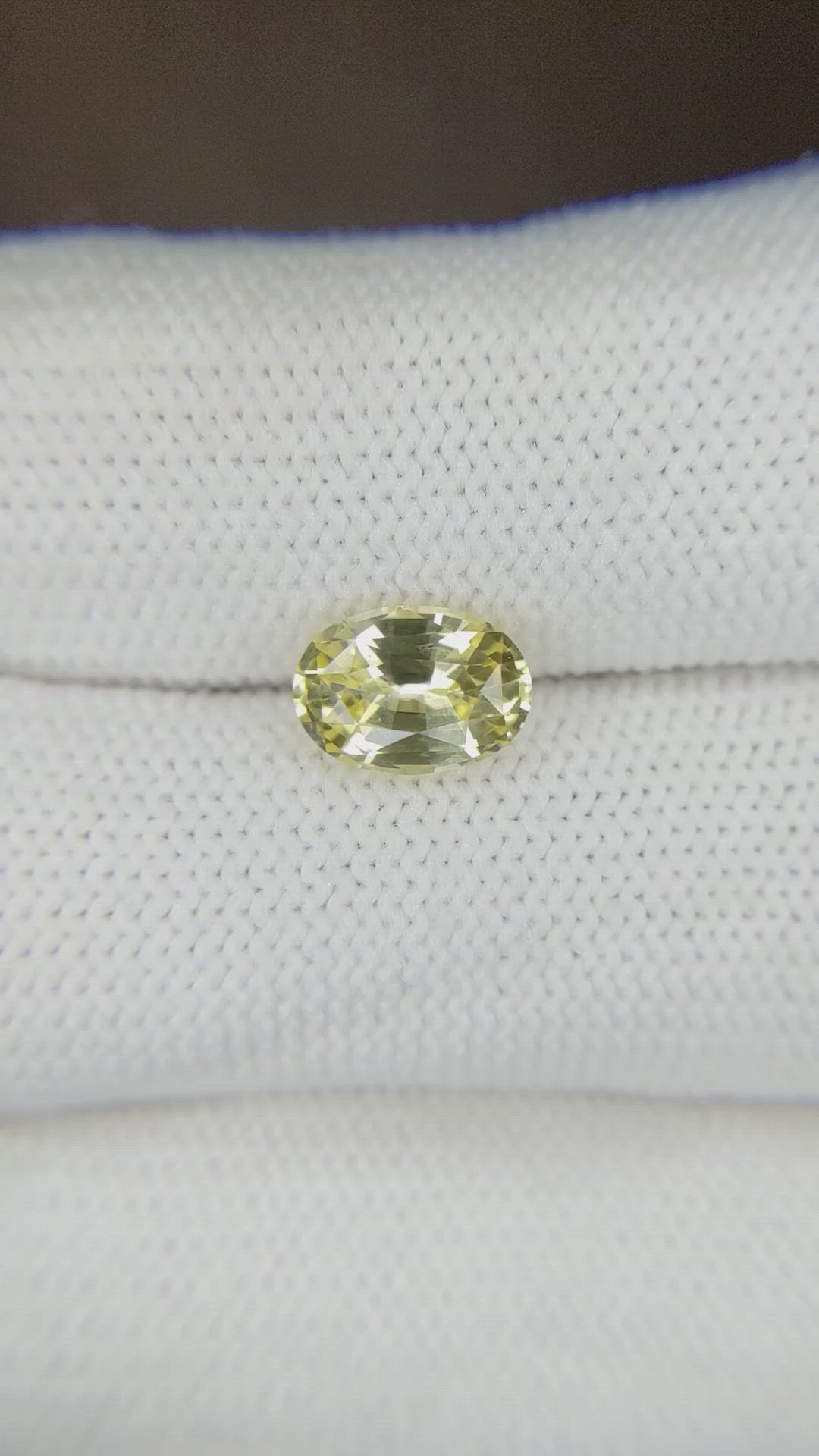 1.83 Ct. Yellow Sapphire from Ceylon (Sri Lanka) Size Video