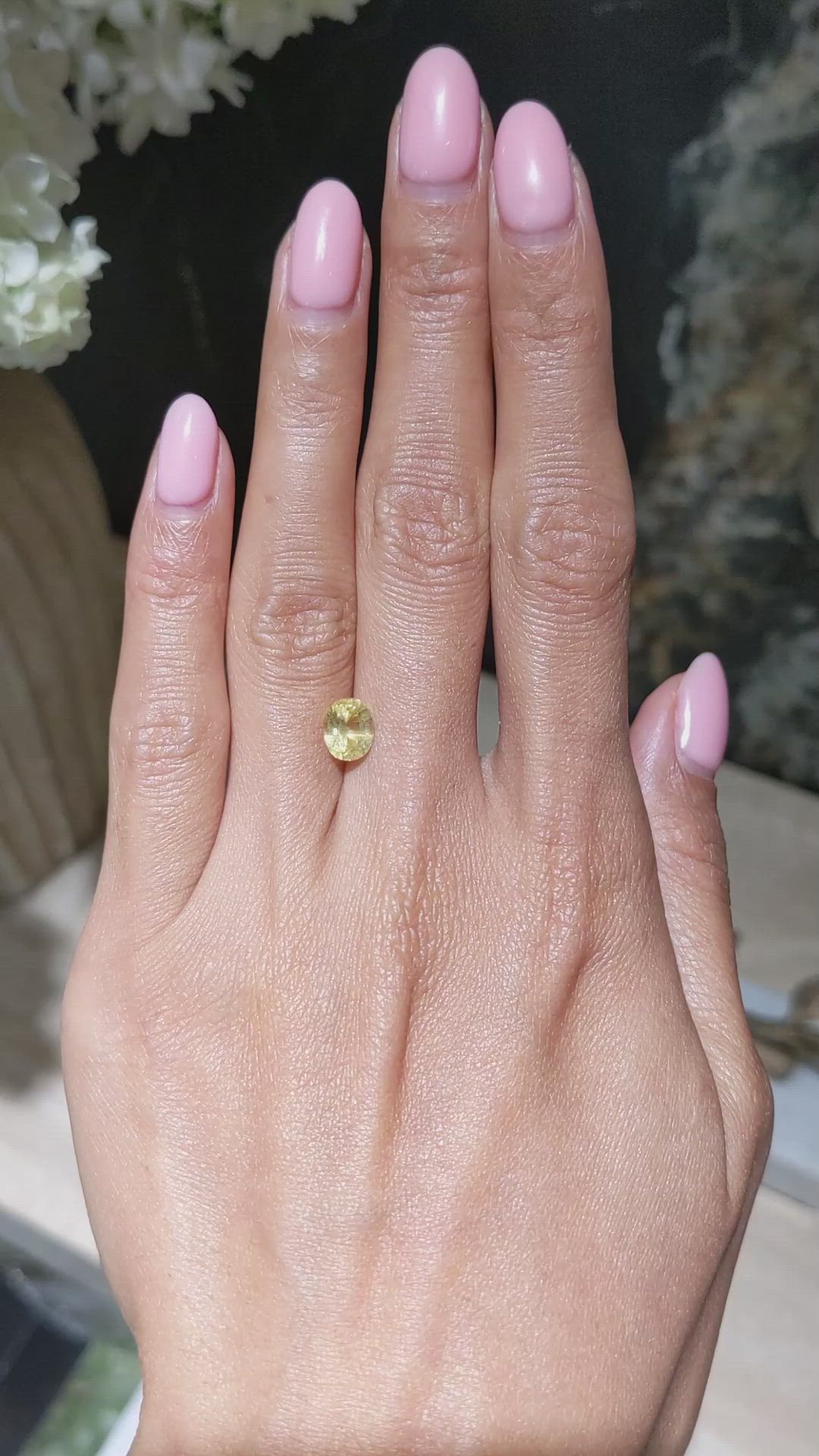 2.02 Ct. Yellow Sapphire from Ceylon (Sri Lanka) Size Video