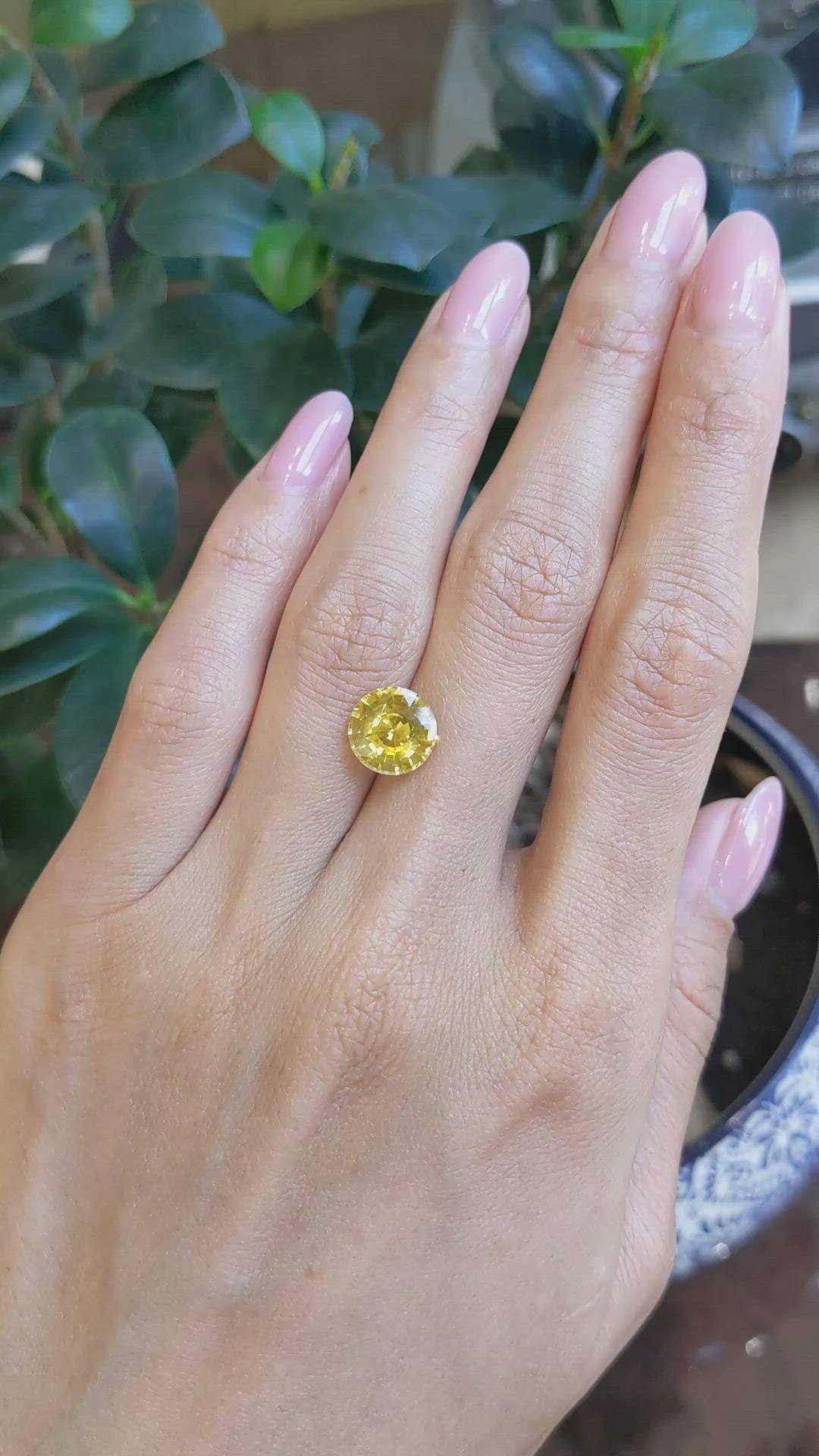 3.78 Ct. Yellow Sapphire from Ceylon (Sri Lanka) Size Video