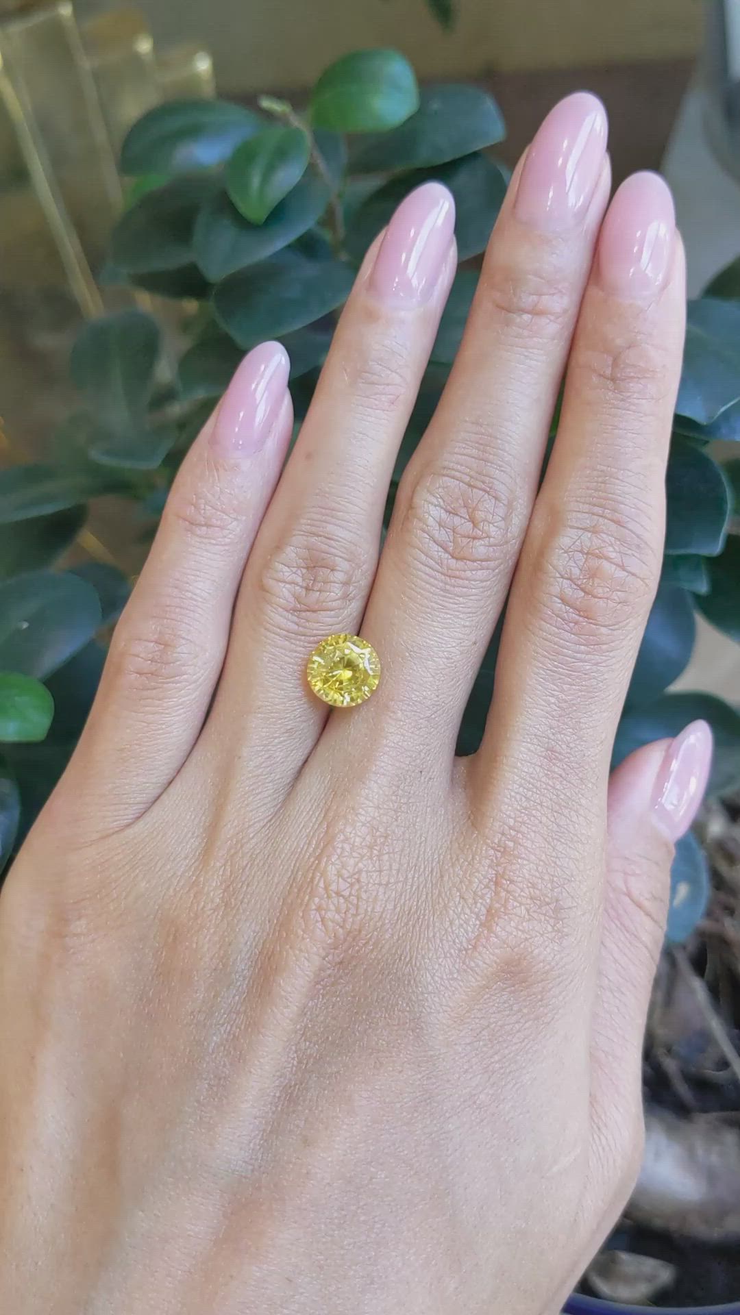 4.19 Ct. Yellow Sapphire from Ceylon (Sri Lanka) Size Video